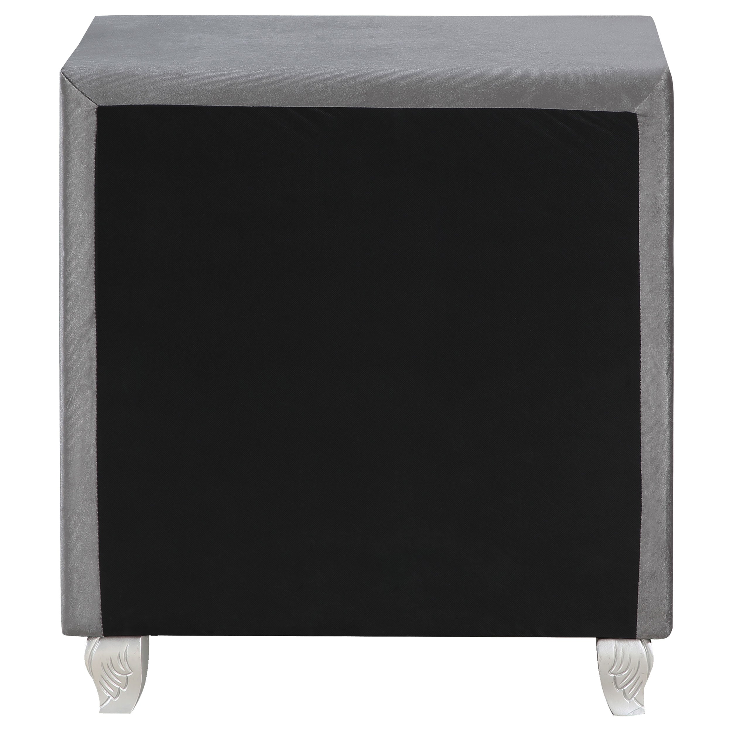 Deanna 2-drawer Rectangular Nightstand Grey