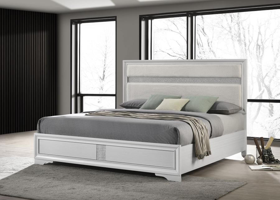 Miranda 54-inch Upholstered Panel Bed