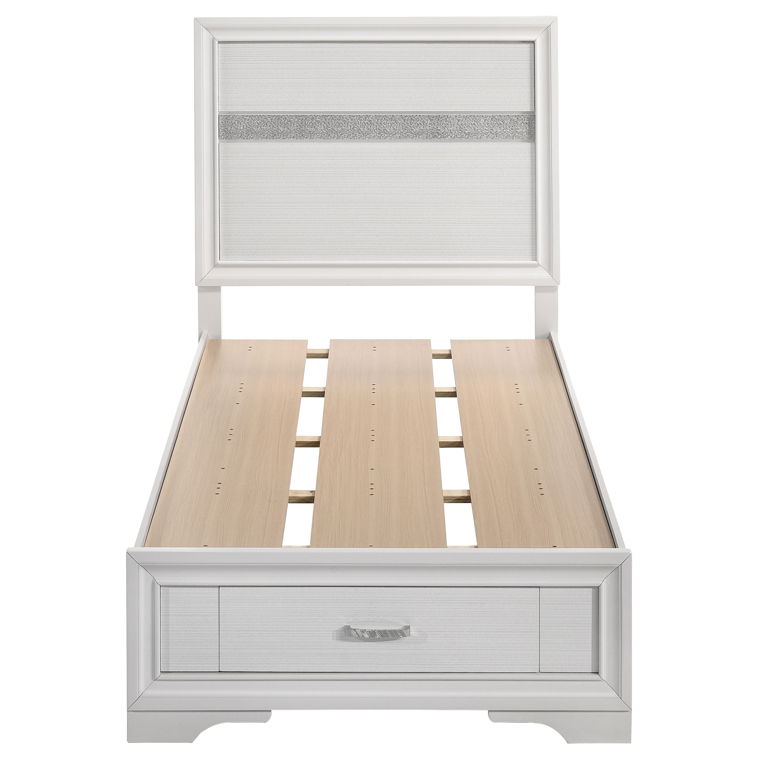 Miranda  2-drawer Storage Bed White