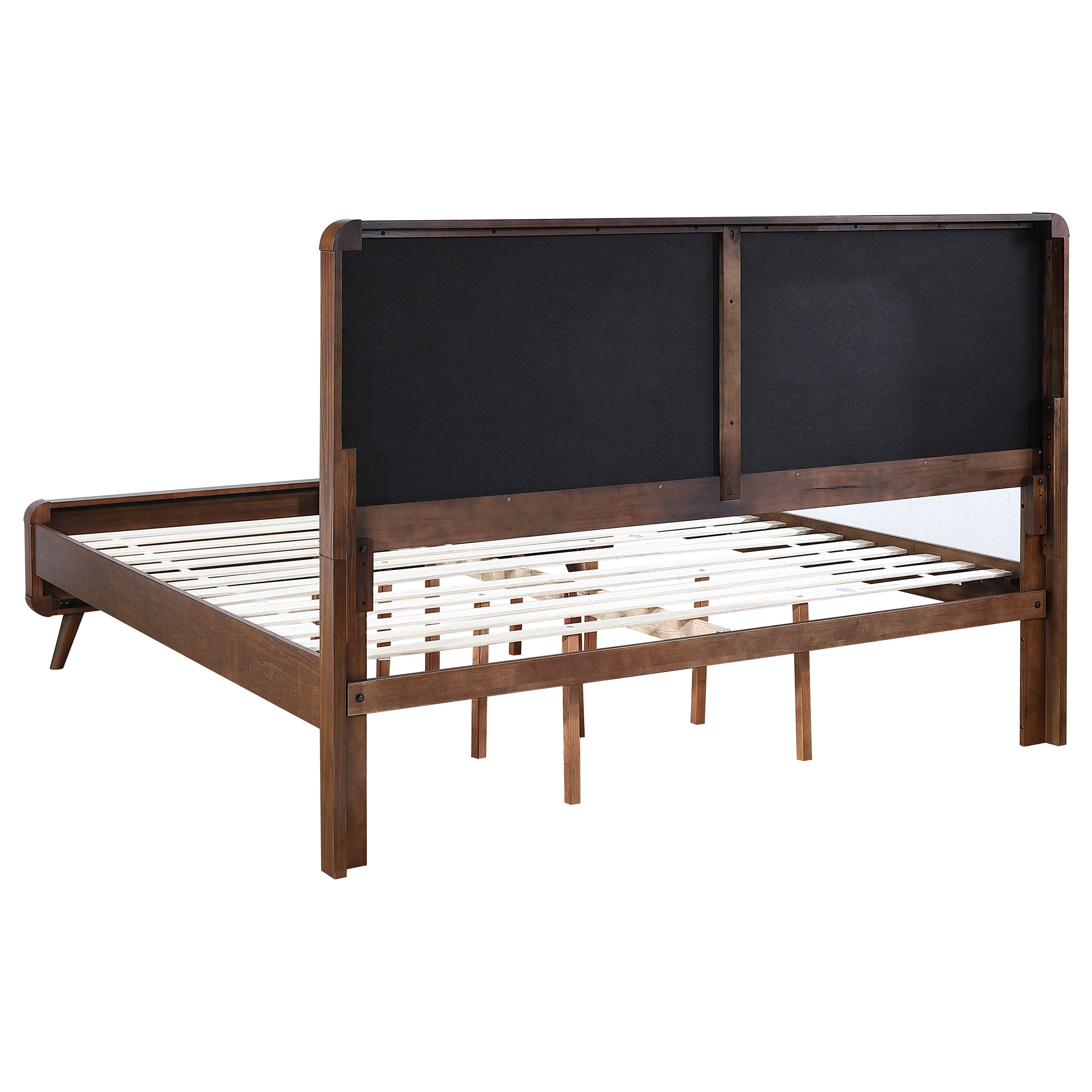 Robyn Wood California King Platform Bed Dark Walnut
