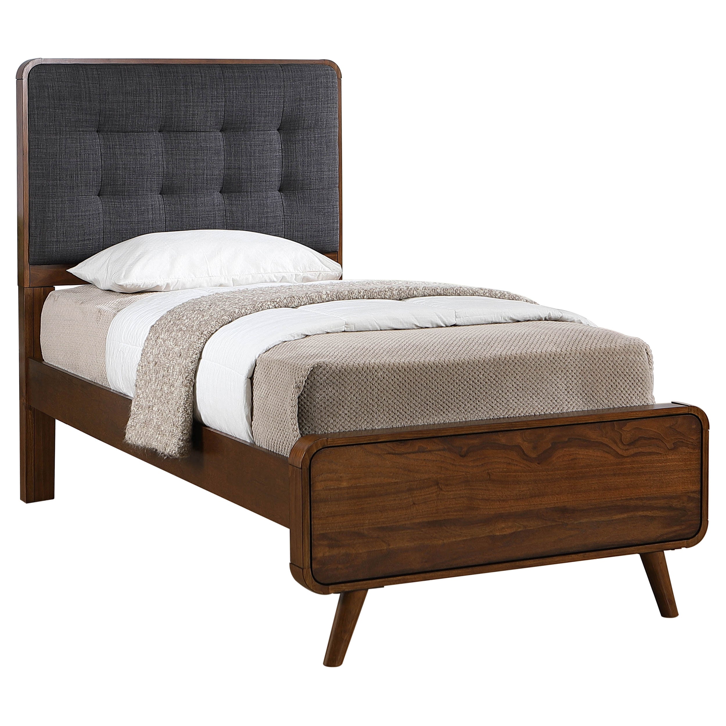Robyn Wood California King Platform Bed Dark Walnut