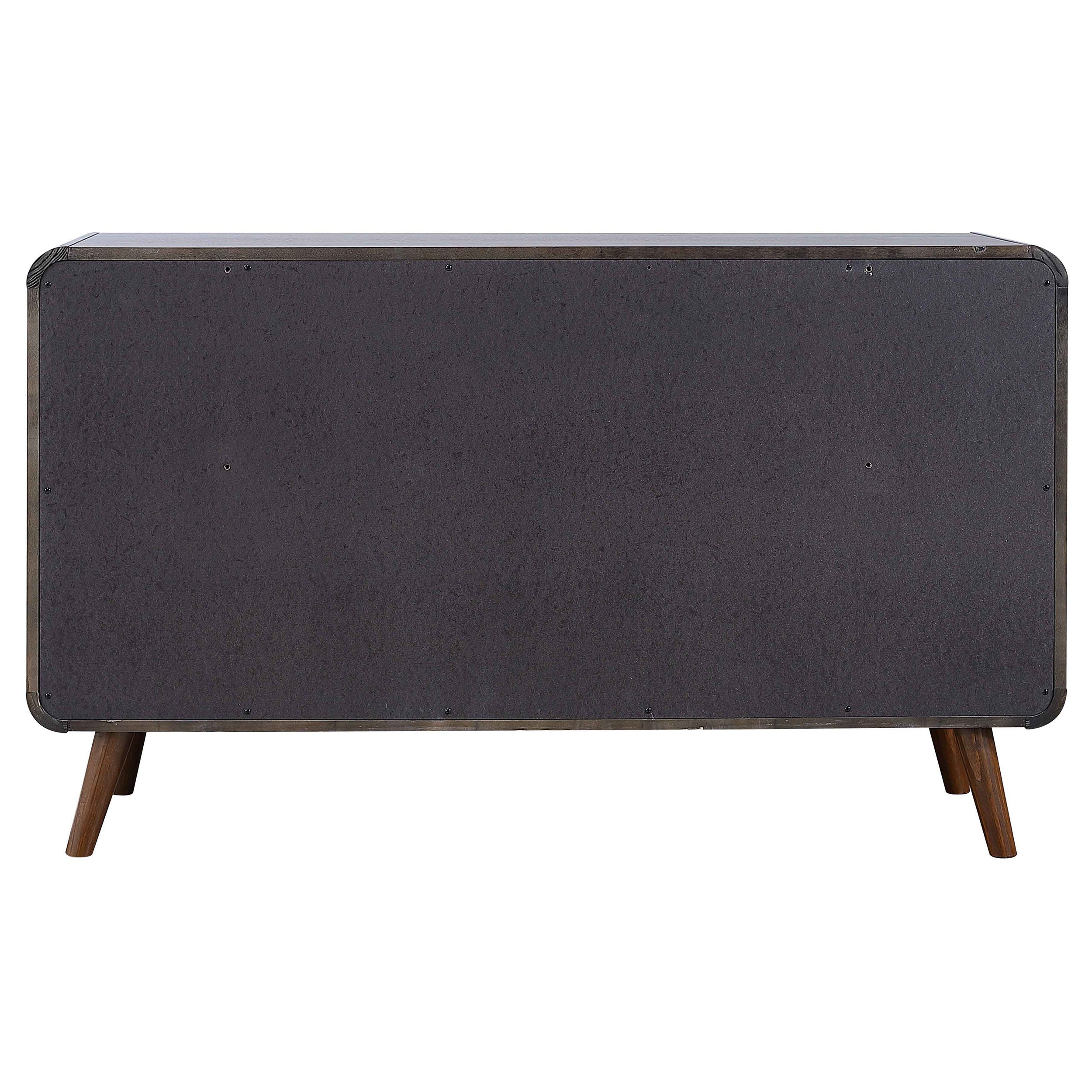 Robyn 6-drawer Bedroom Dresser and Mirror Light Ash