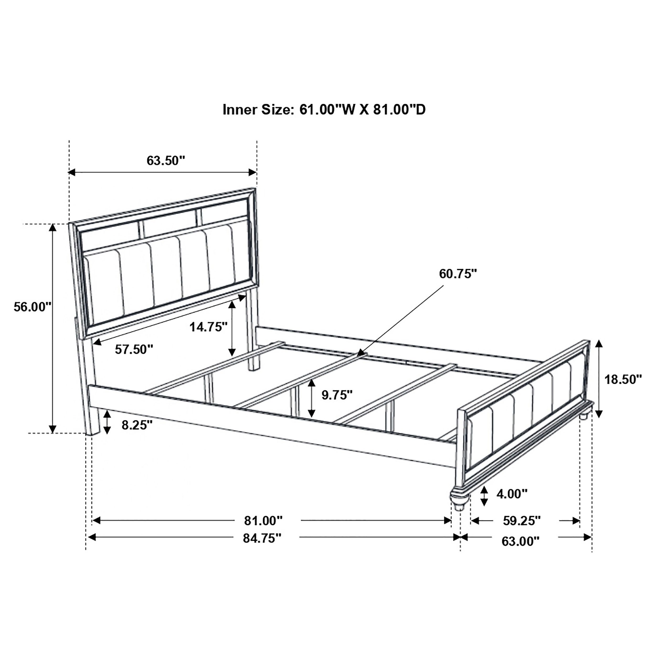 Barzini Wood Panel Bed