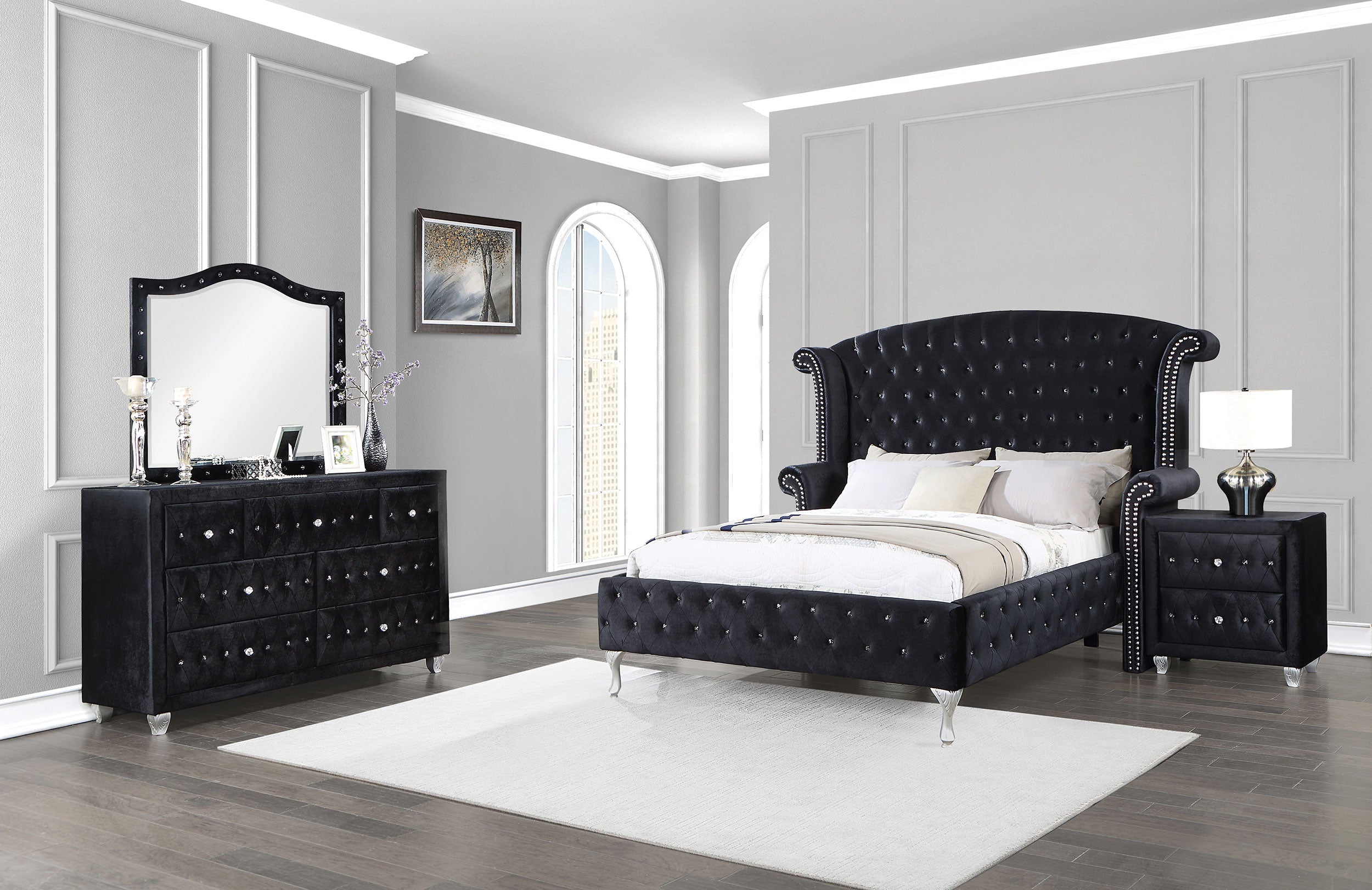 Deanna   Bedroom Set Black