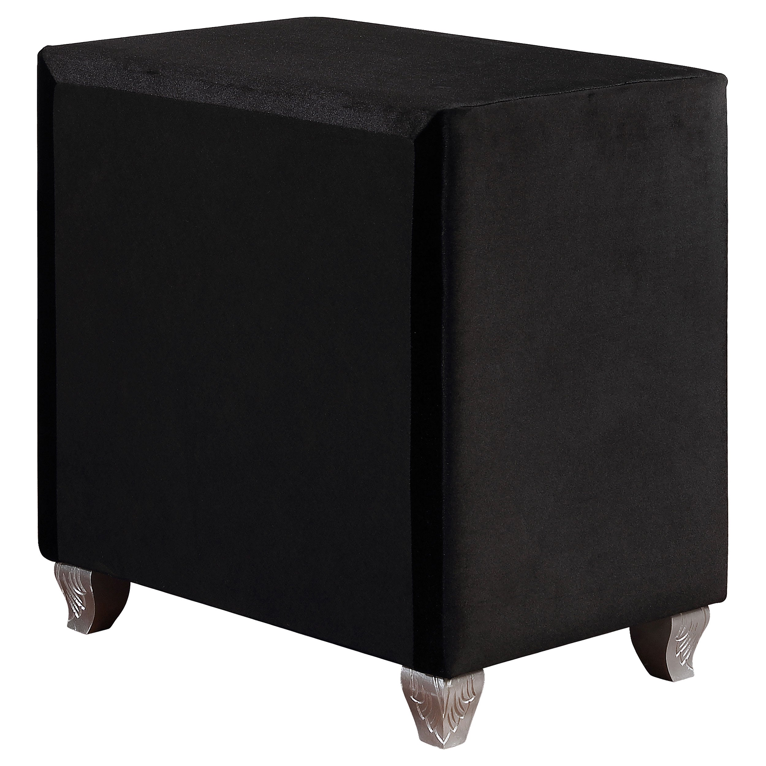 Deanna 2-drawer Rectangular Nightstand Black