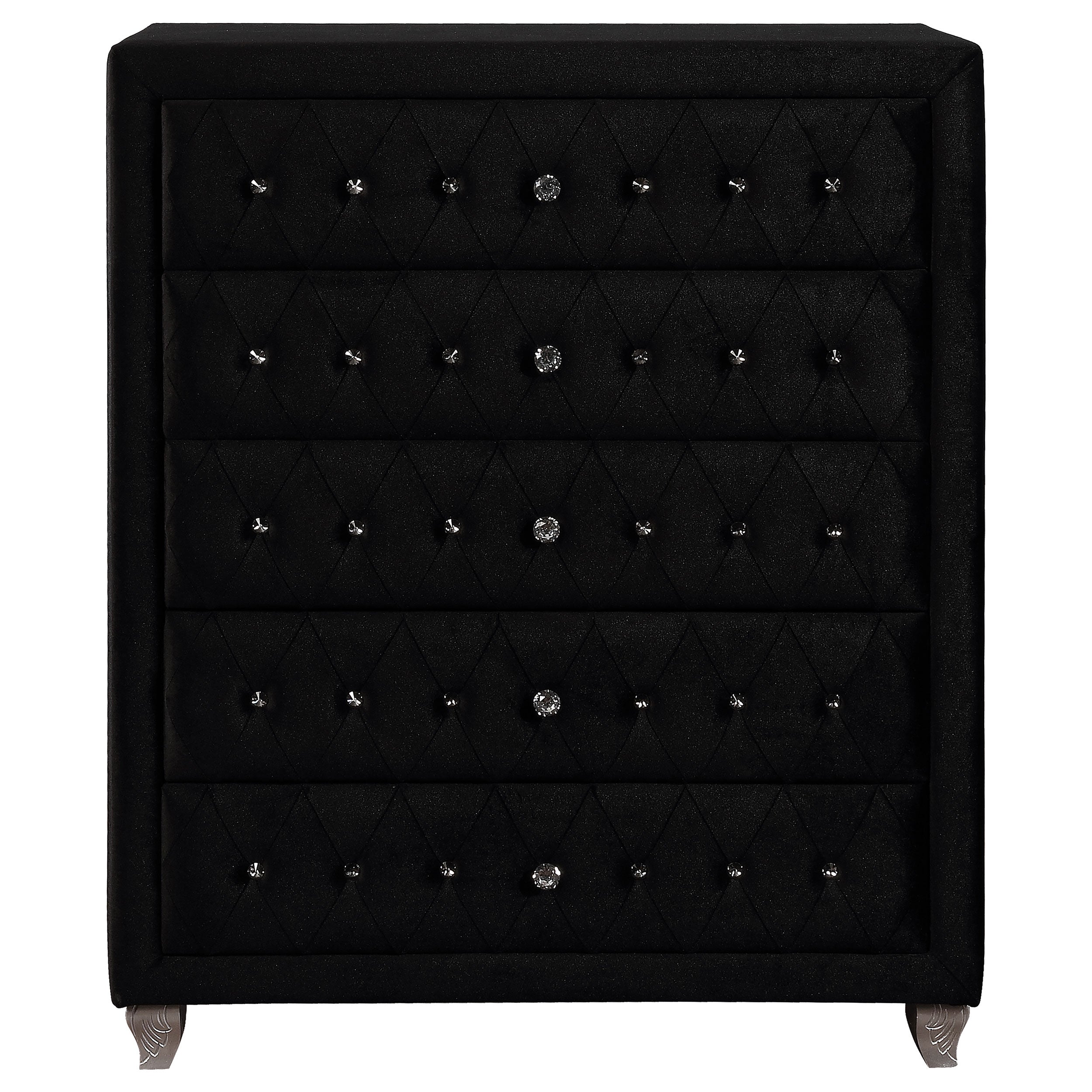 Deanna Deanna 5-drawer Rectangular Chest Black