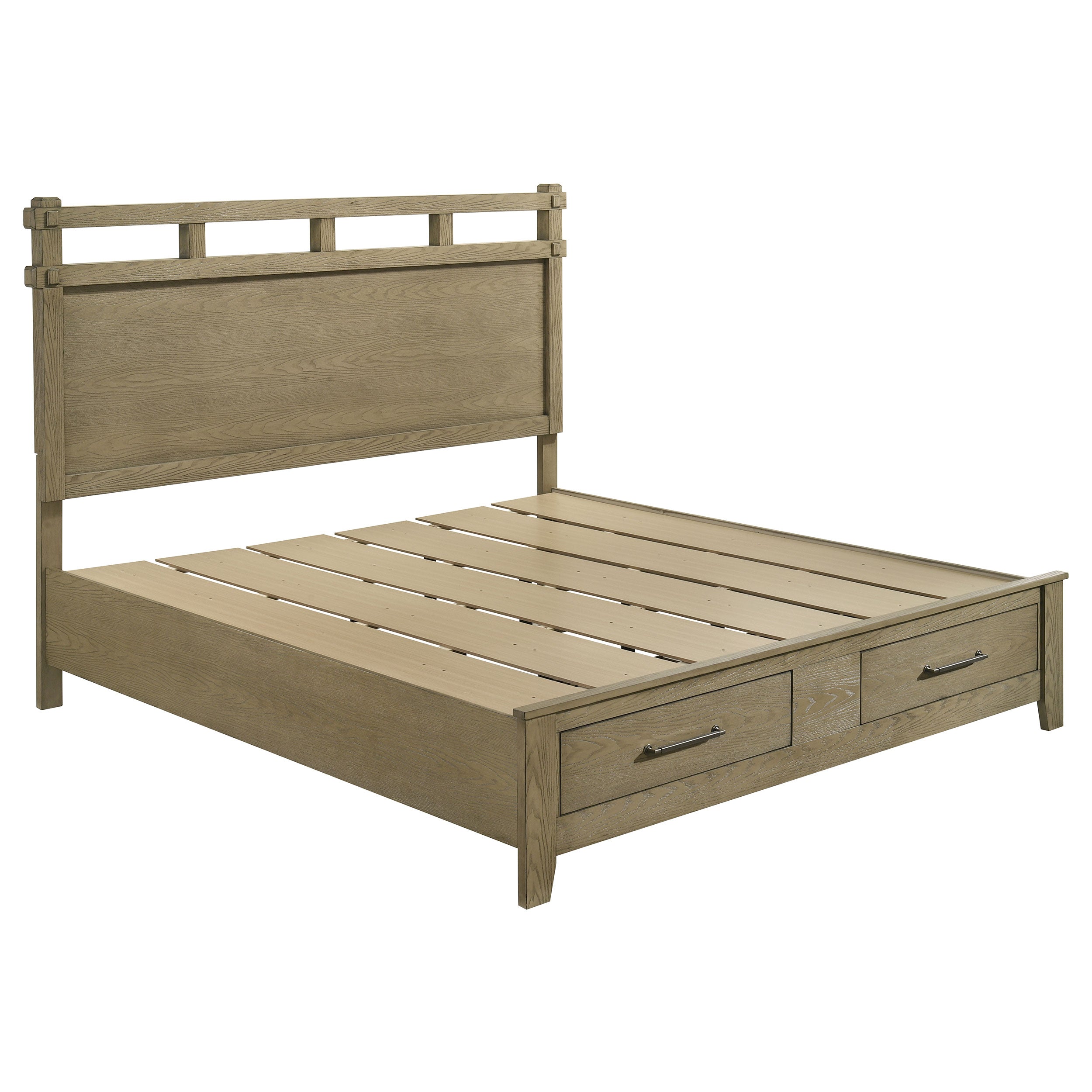 Hazlewood 59-inch Panel Storage Bed Vineyard Oak