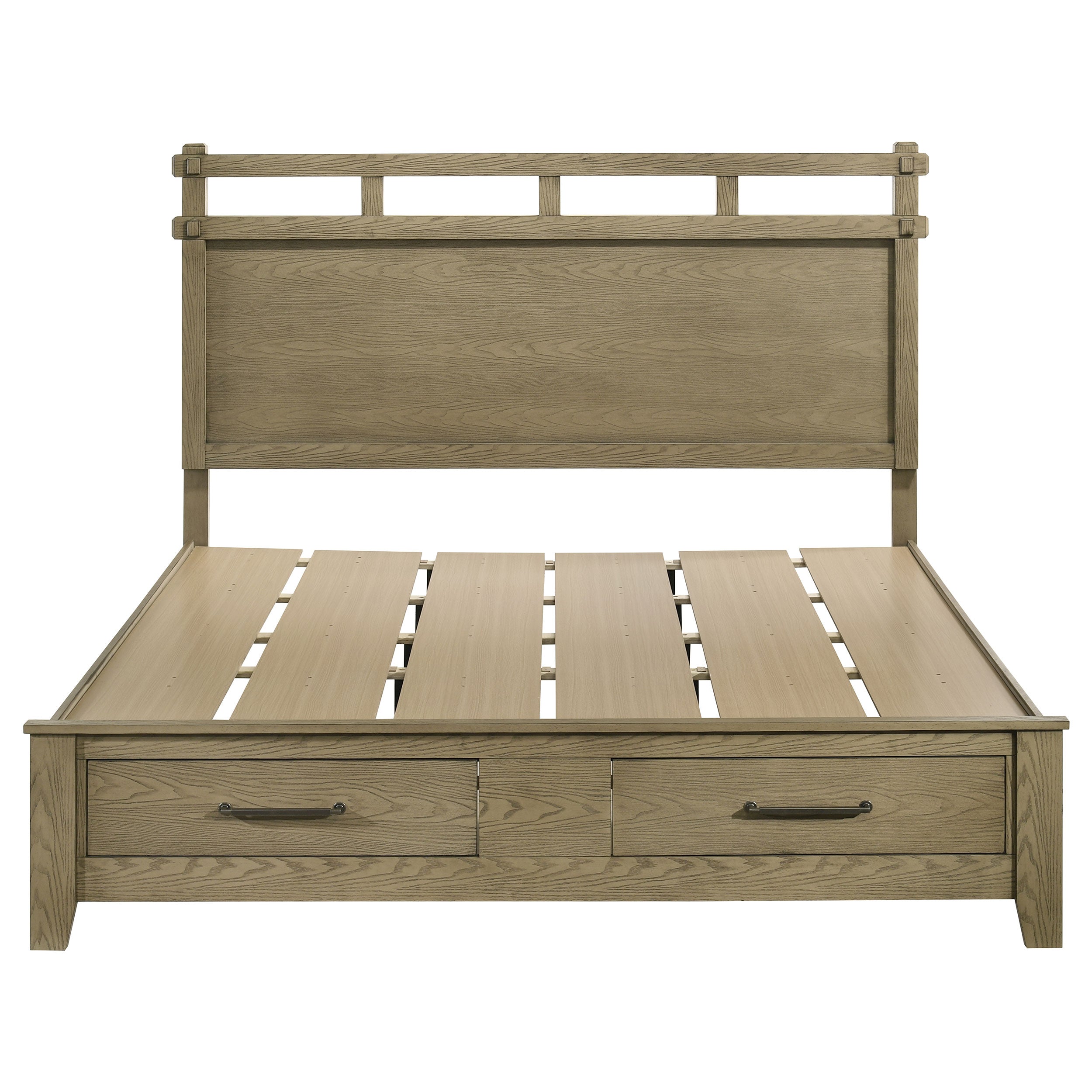 Hazlewood 59-inch Panel Storage Bed Vineyard Oak
