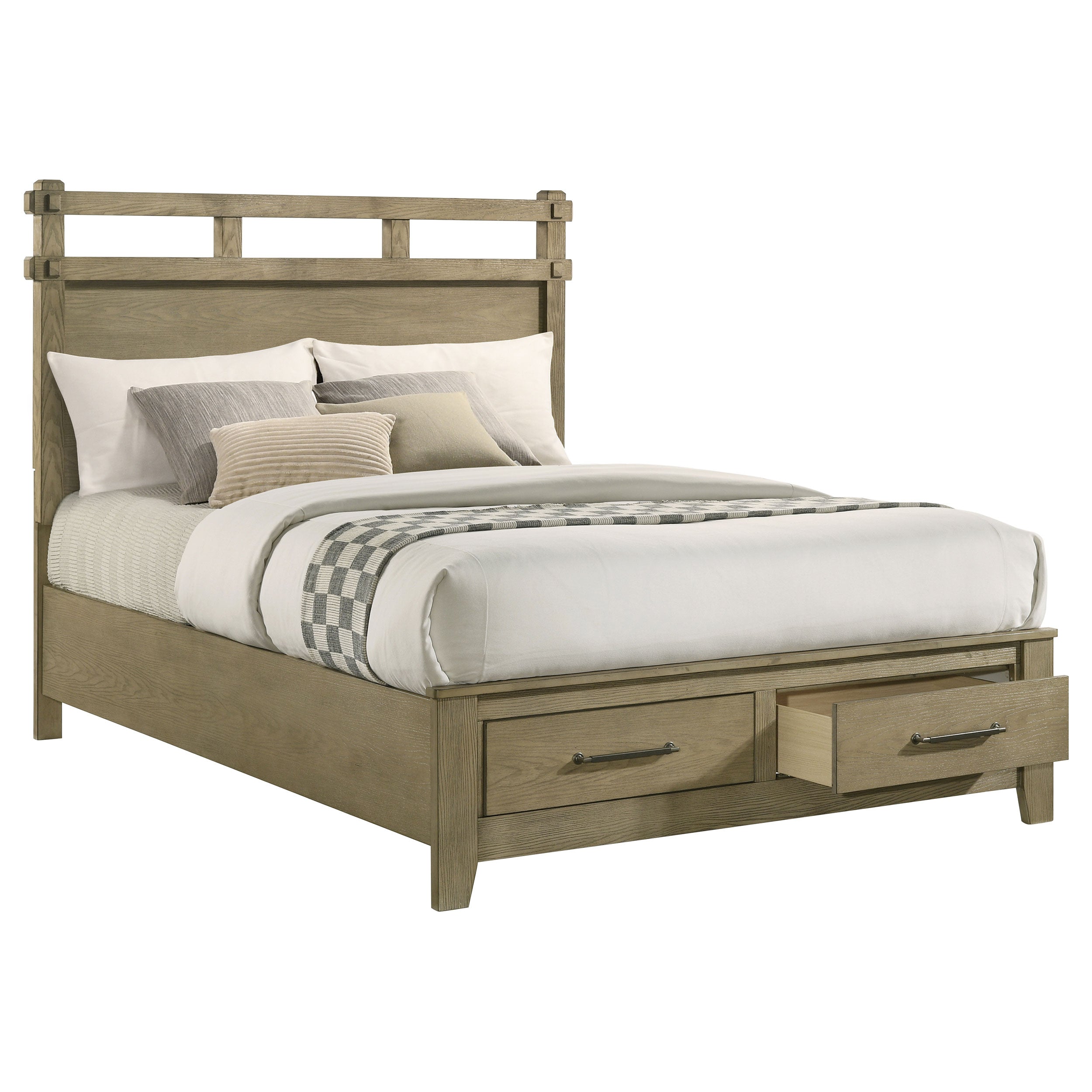 Hazlewood 59-inch Panel Storage Bed Vineyard Oak
