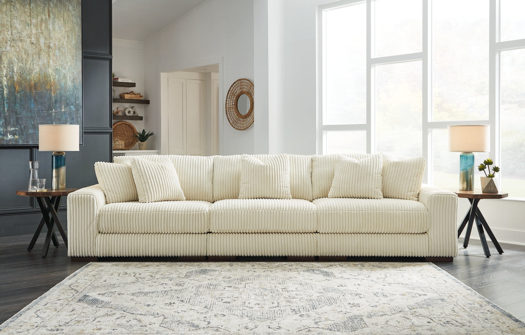 Lindyn 2-Piece Sectional with Ottoman