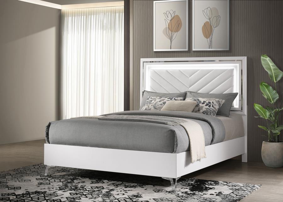 Cassia LED Panel Bed High Gloss