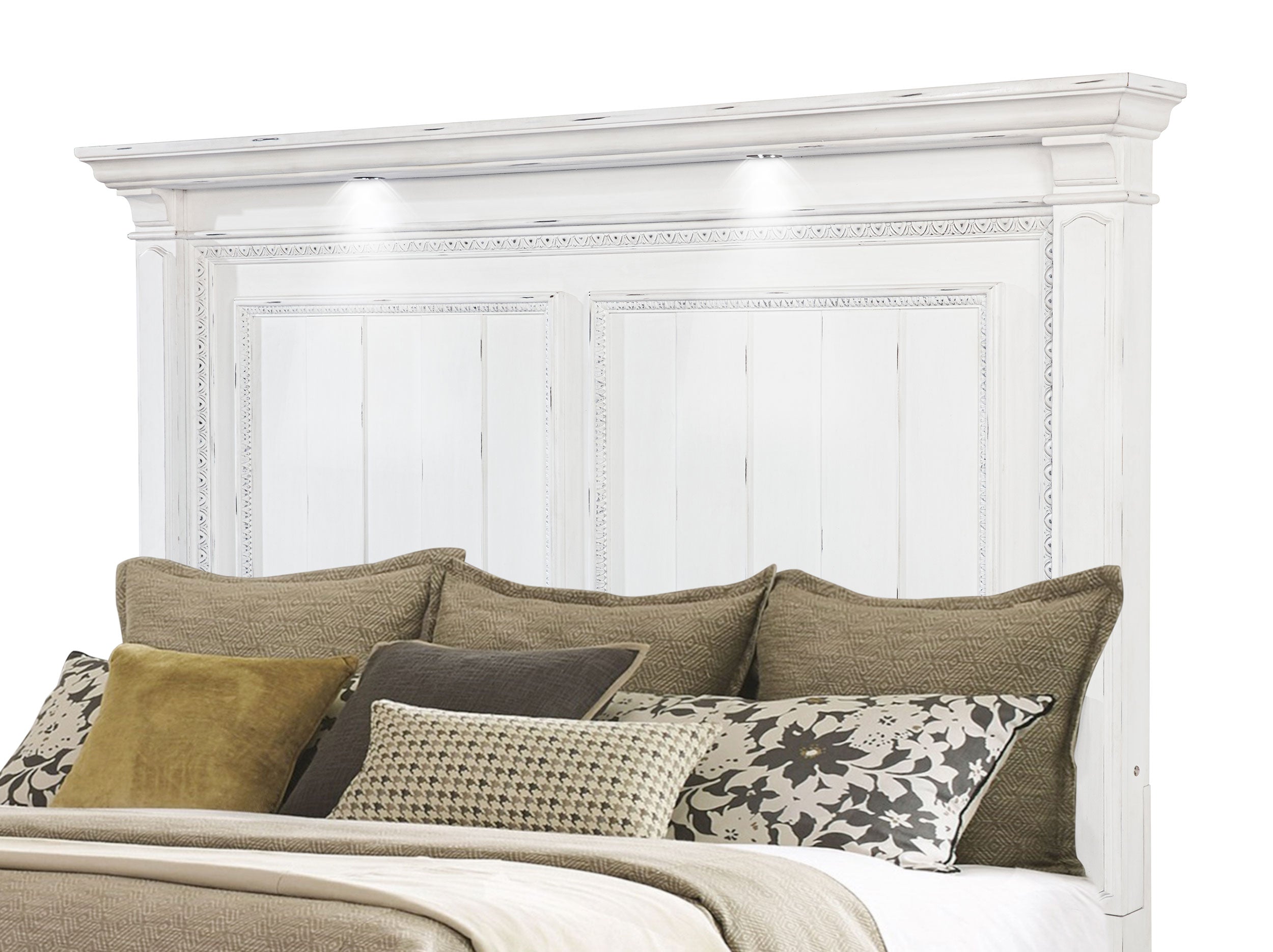 McKinney LED Light Panel Bed Vintage