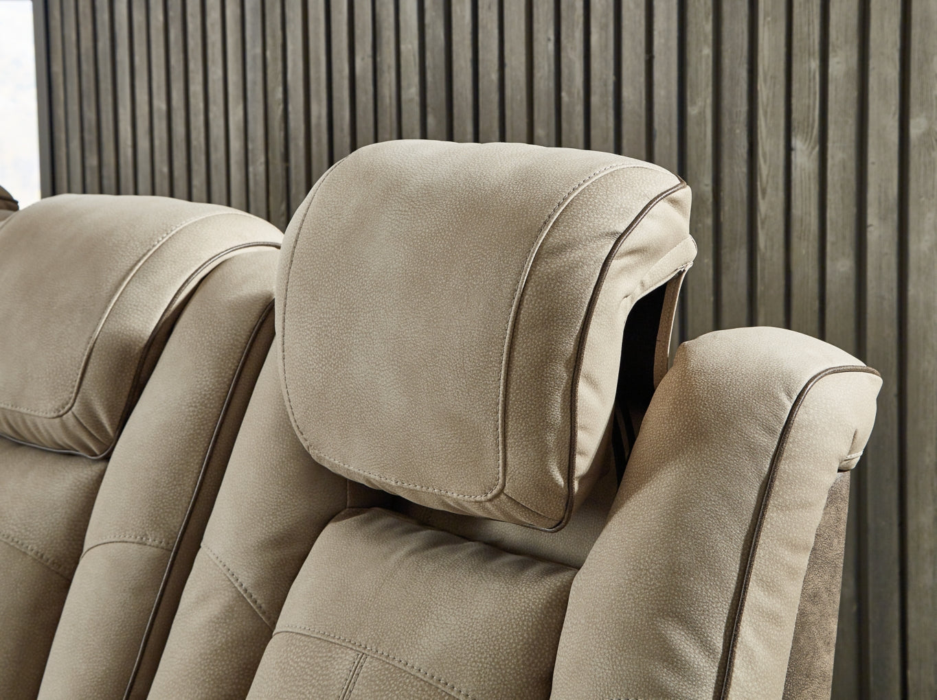 Next-Gen Durapella Power Reclining Sofa with Adjustable Headrest
