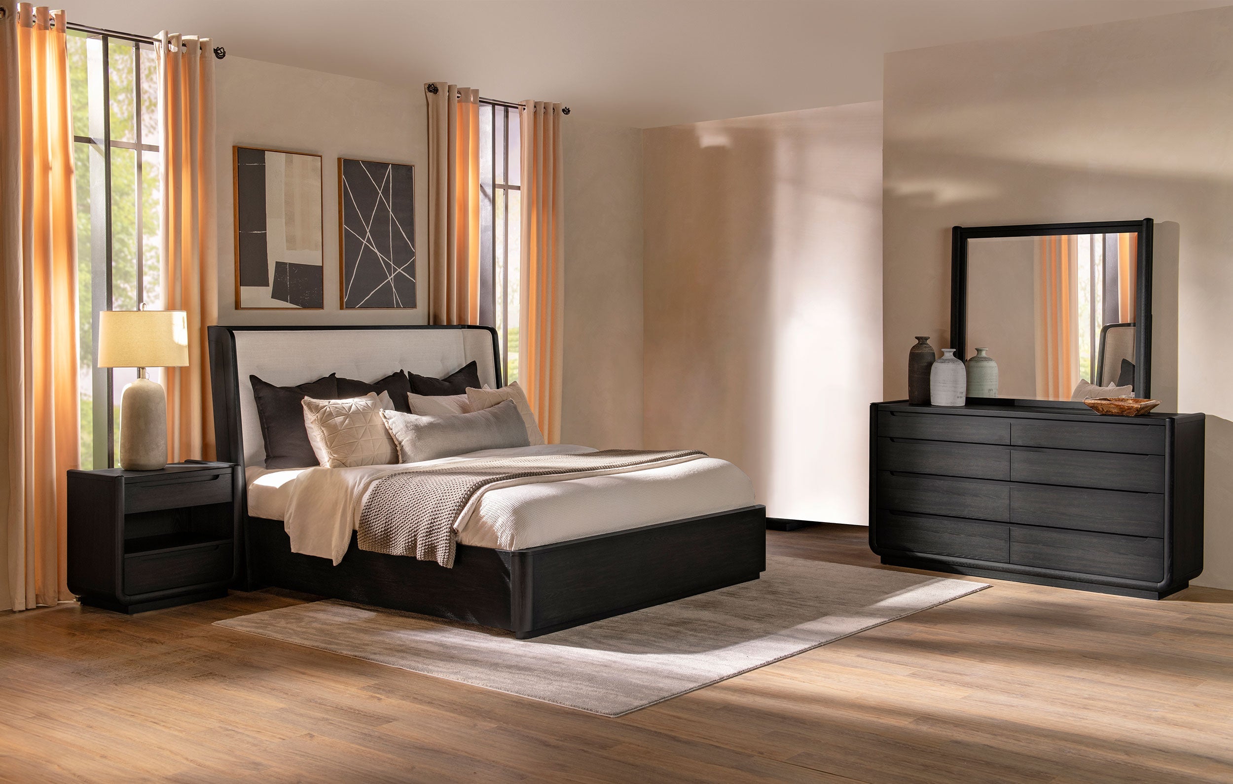 Leandro Bedroom Set Burnished