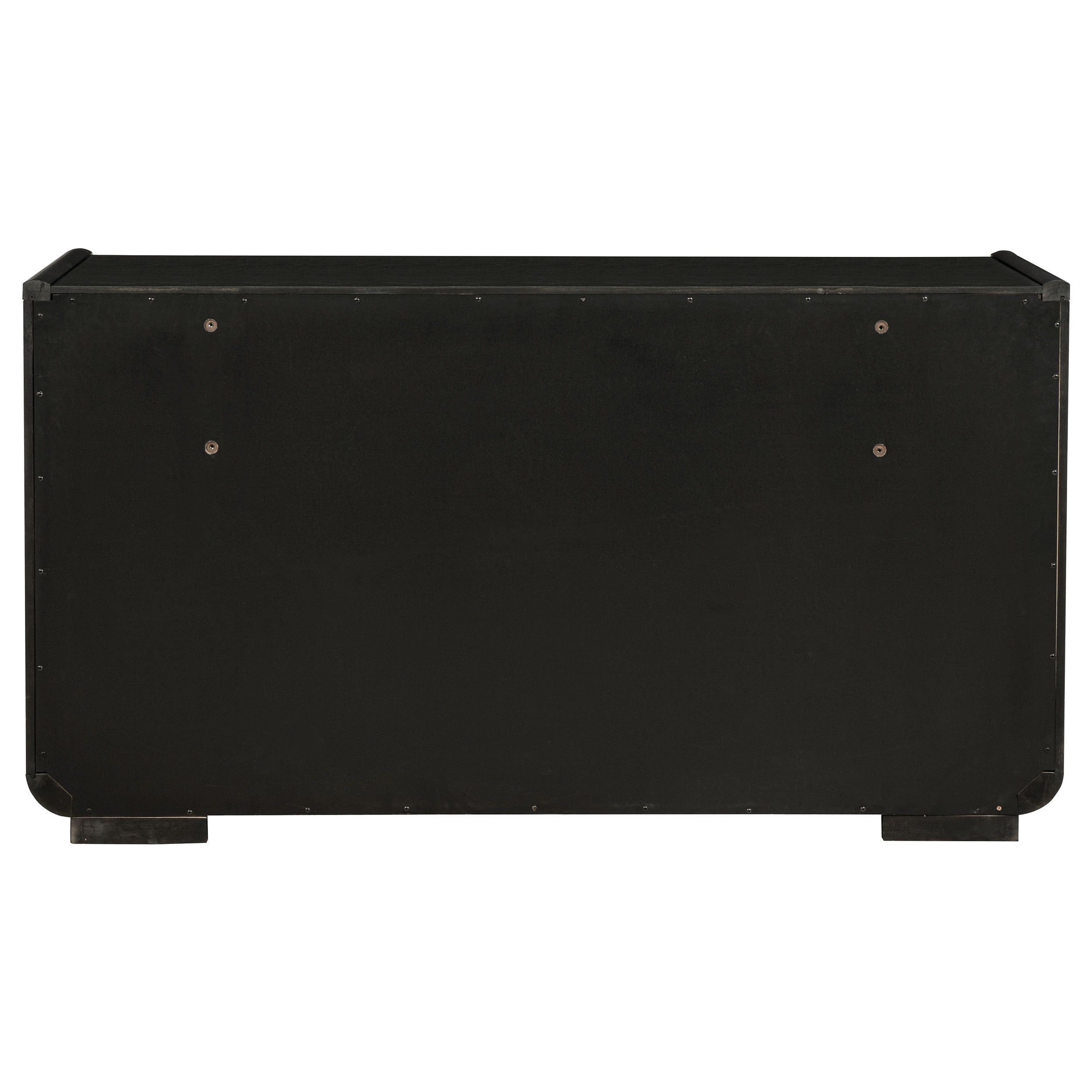 Leandro 8-drawer Bedroom Dresser Cabinet Burnished Black