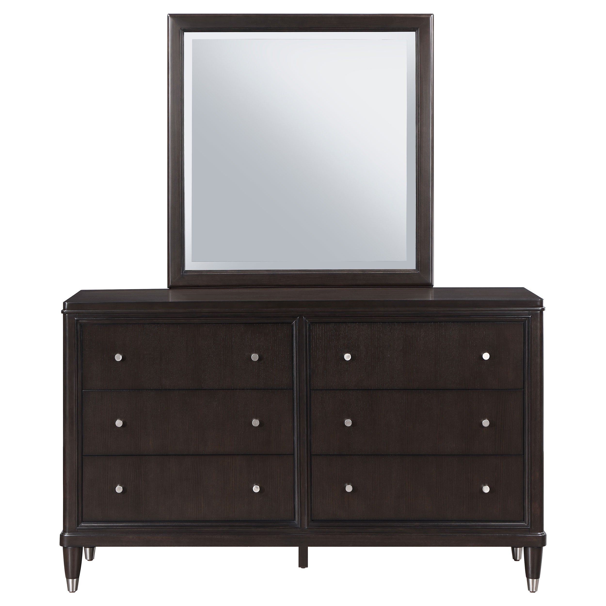 Emberlyn 6-drawer Bedroom Dresser with Mirror Brown