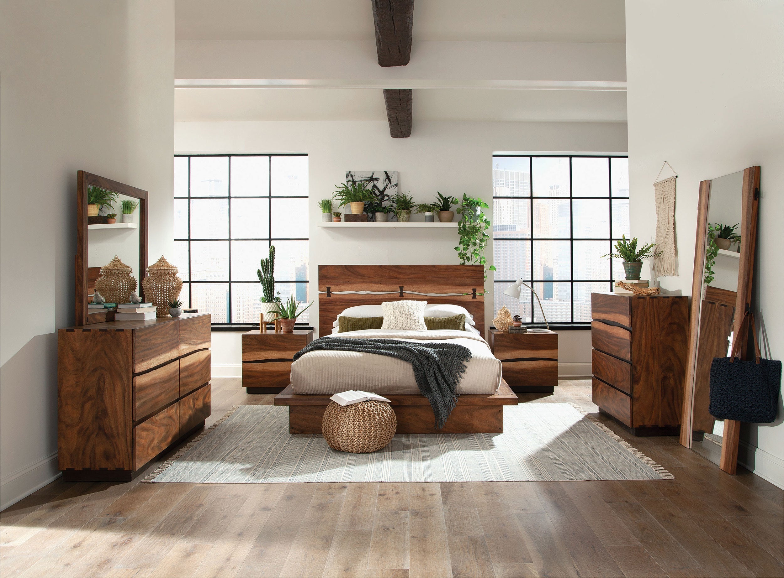 Winslow   Bedroom Set Smokey Walnut