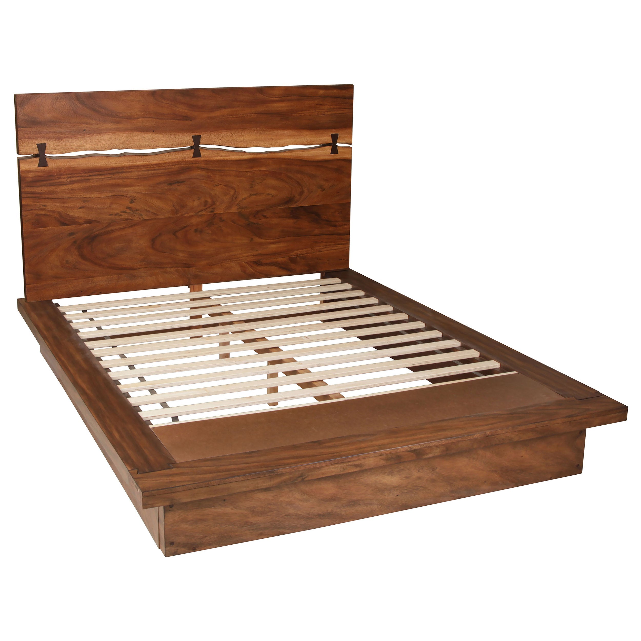 Winslow  Bed Smokey Walnut and Coffee Bean