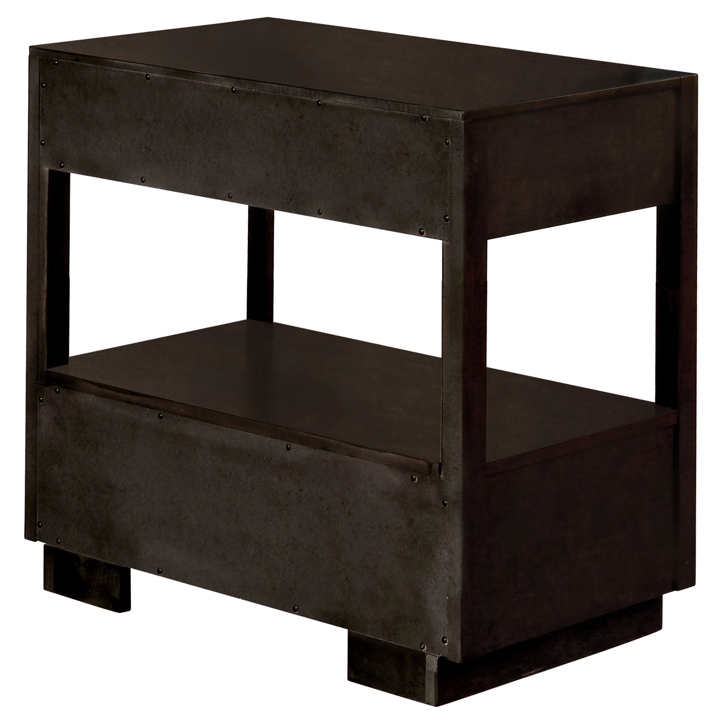 Durango 2-drawer Nightstand Smoked Peppercorn