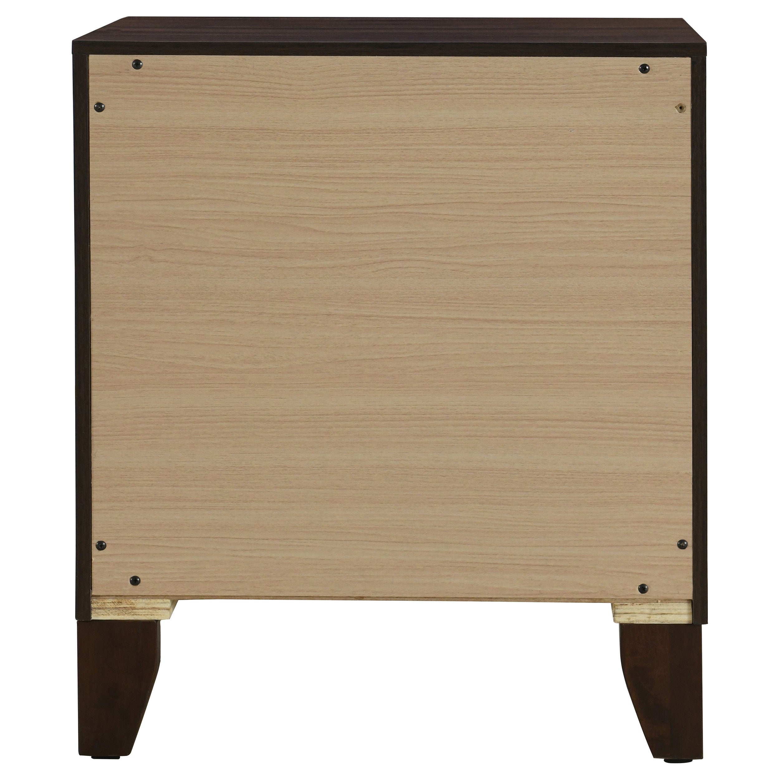 Welsley 2-drawer Nightstand Bedside Table Walnut