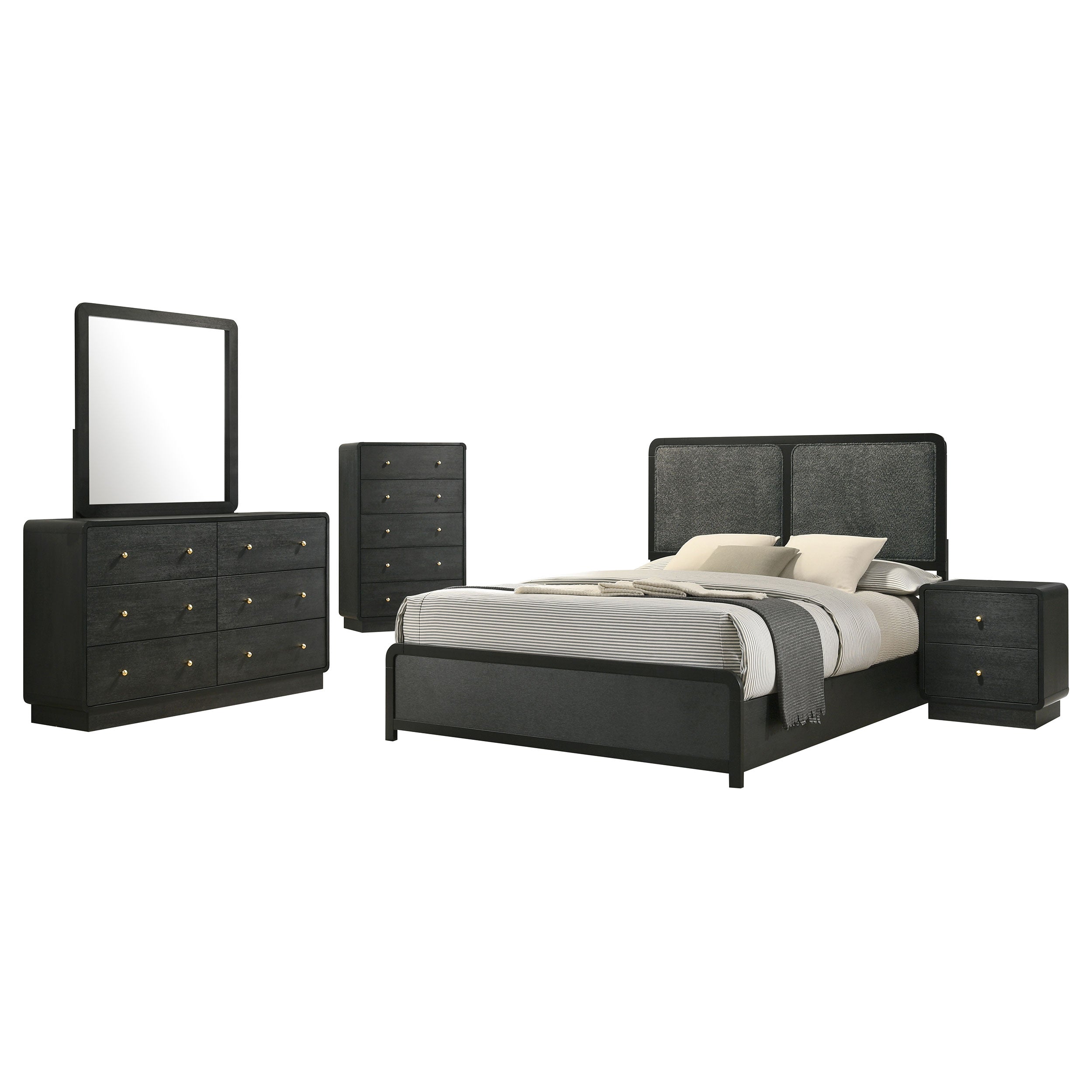 Cavelle 4-piece Queen Bedroom Set Black