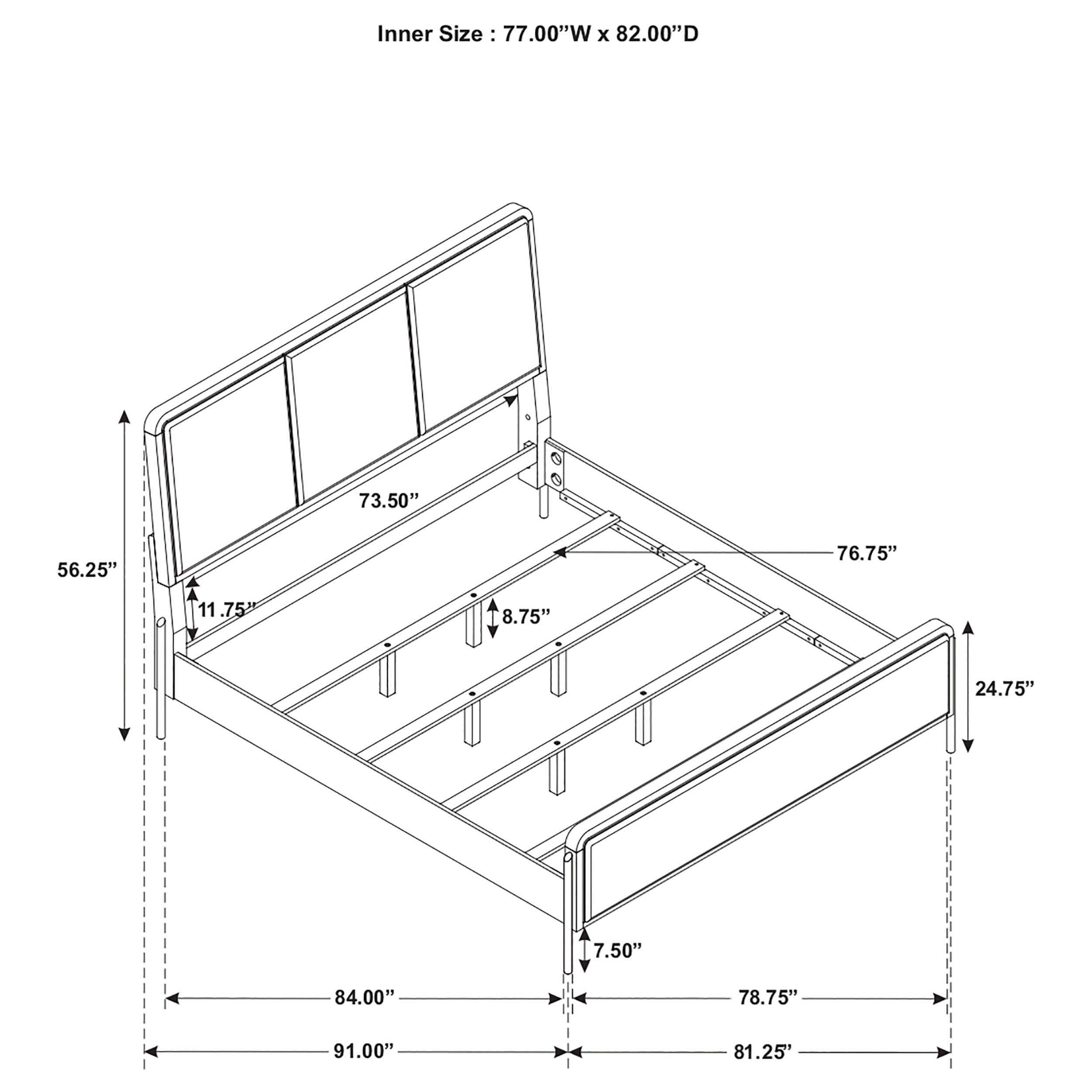 Arini 56-inch Panel Bed