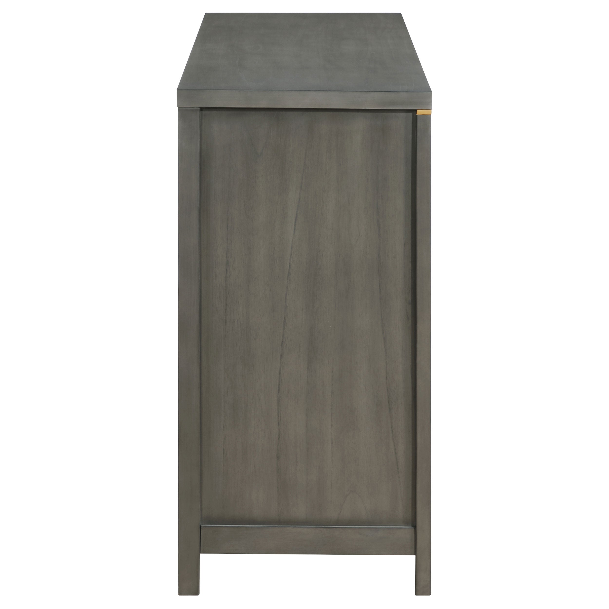 Kieran 6-drawer Bedroom Dresser with Mirror Grey