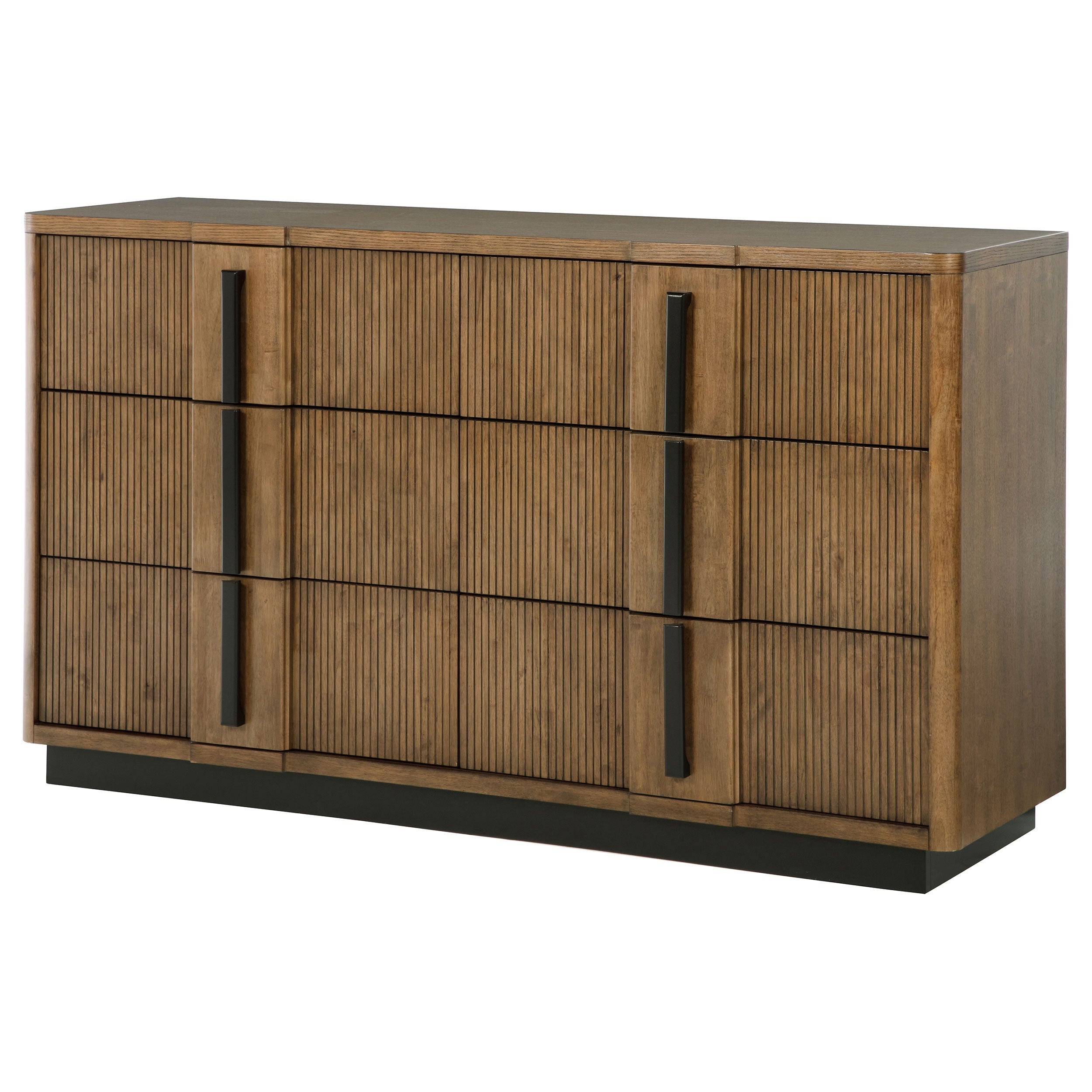 Terrace 6-drawer Dresser and Mirror Ash Brown