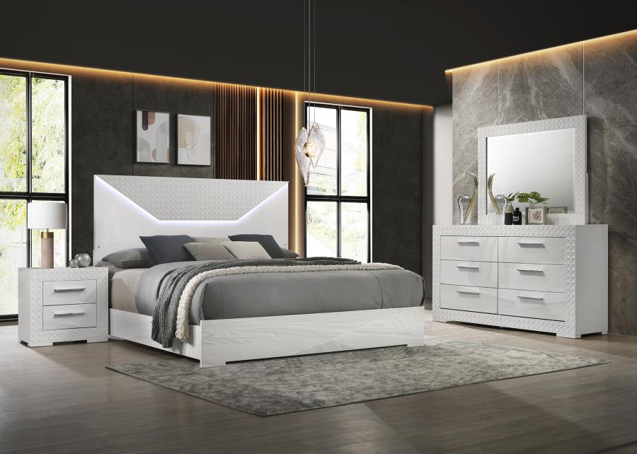 Ives Bedroom Set High Gloss
