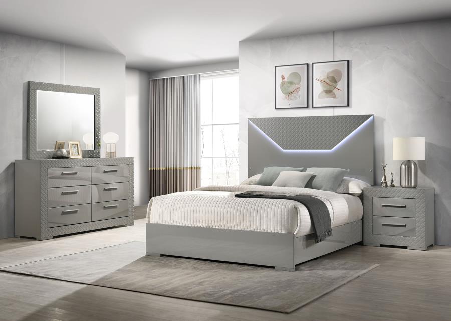 Ives Bedroom Set High Gloss