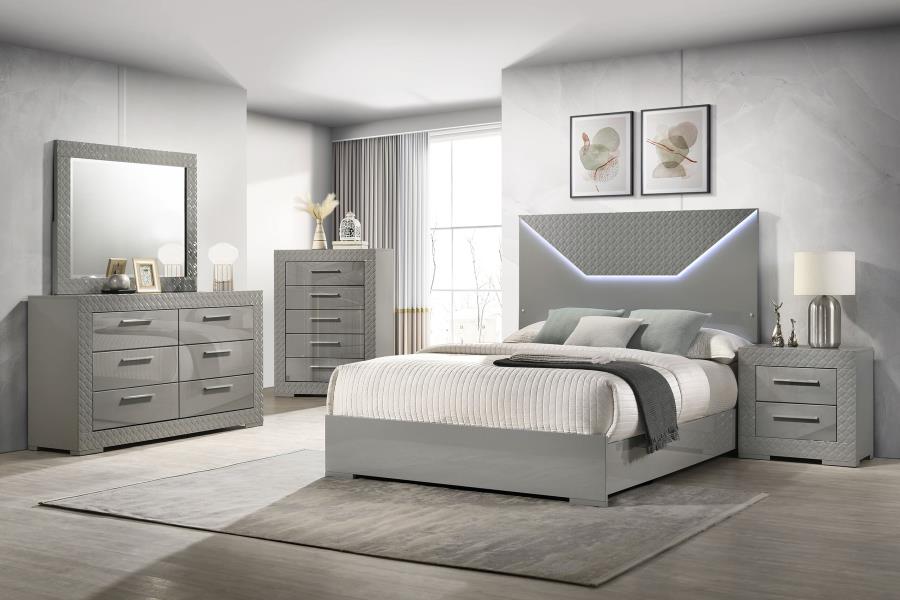 Ives Bedroom Set High Gloss