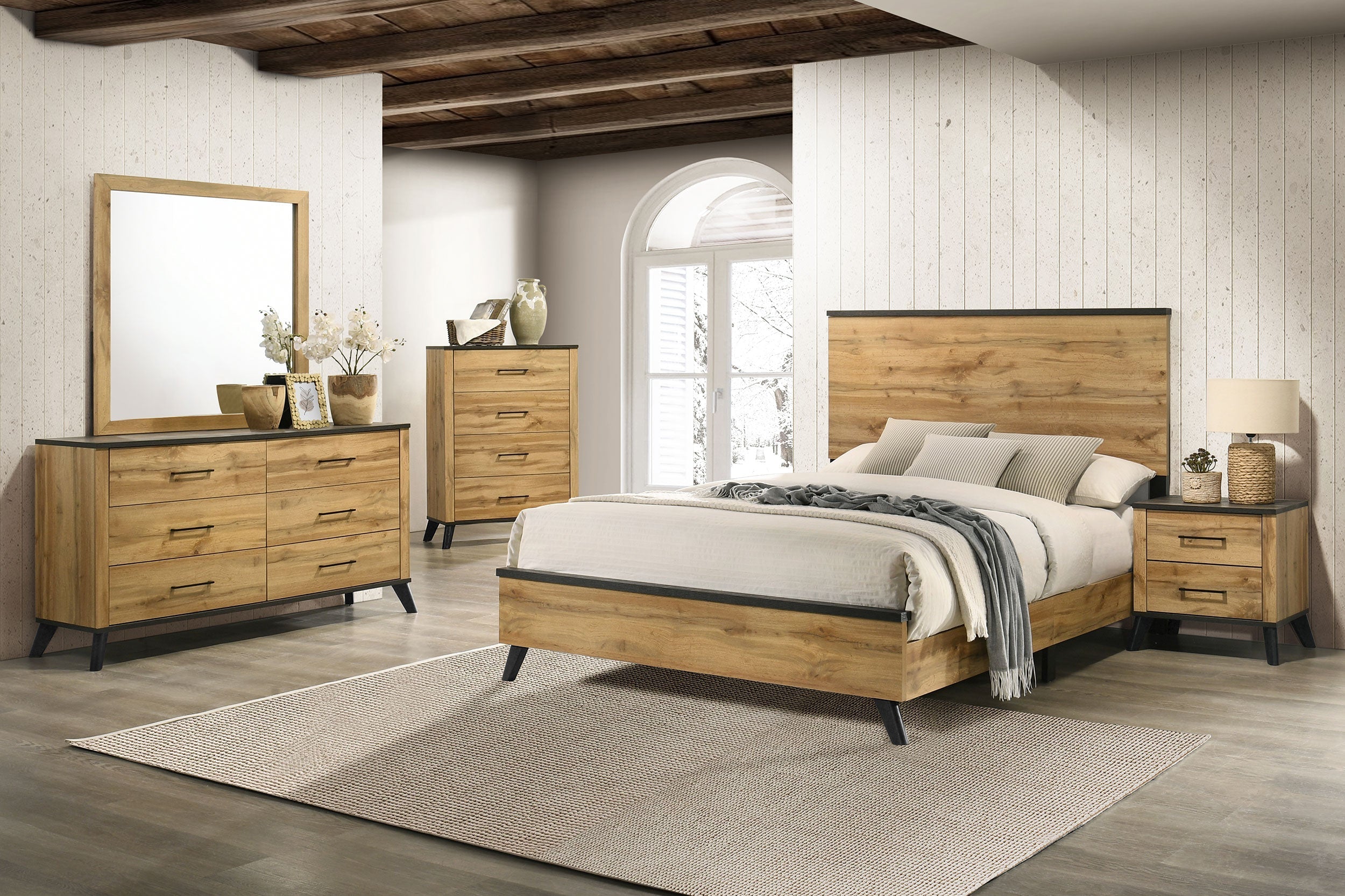 Kaywood   Bedroom Set Natural Pine