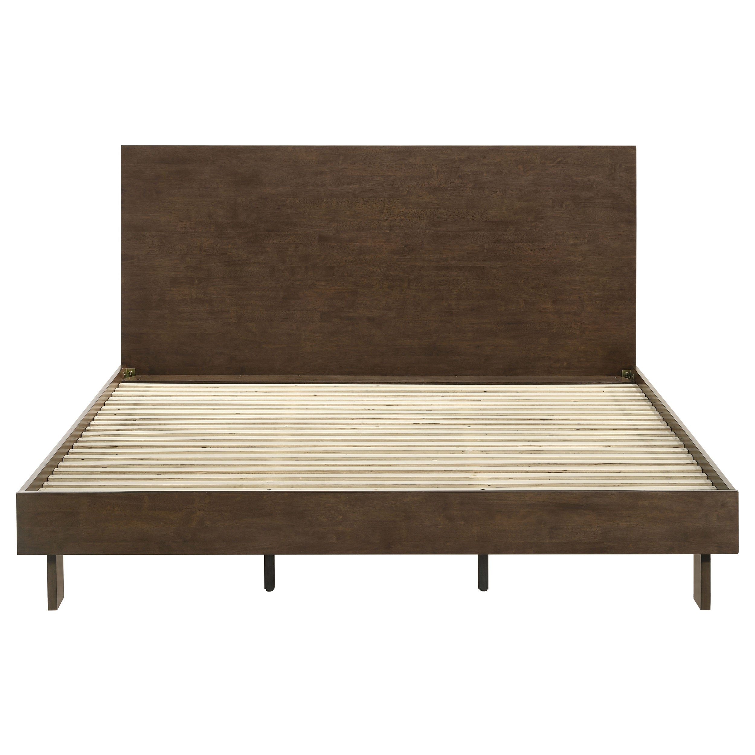 Glenwood 48-inch  Platform Panel Bed Warm Brown