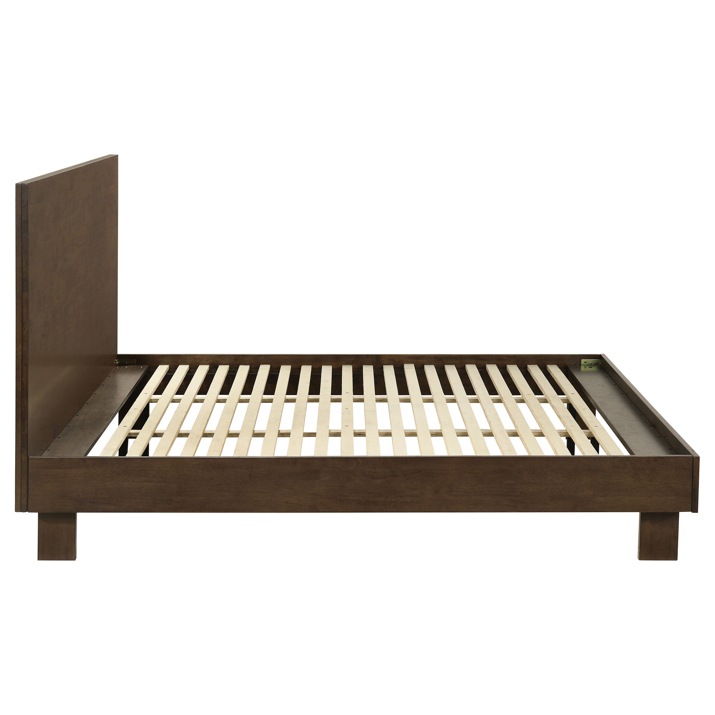 Glenwood 48-inch Queen Platform Panel Bed Warm Brown