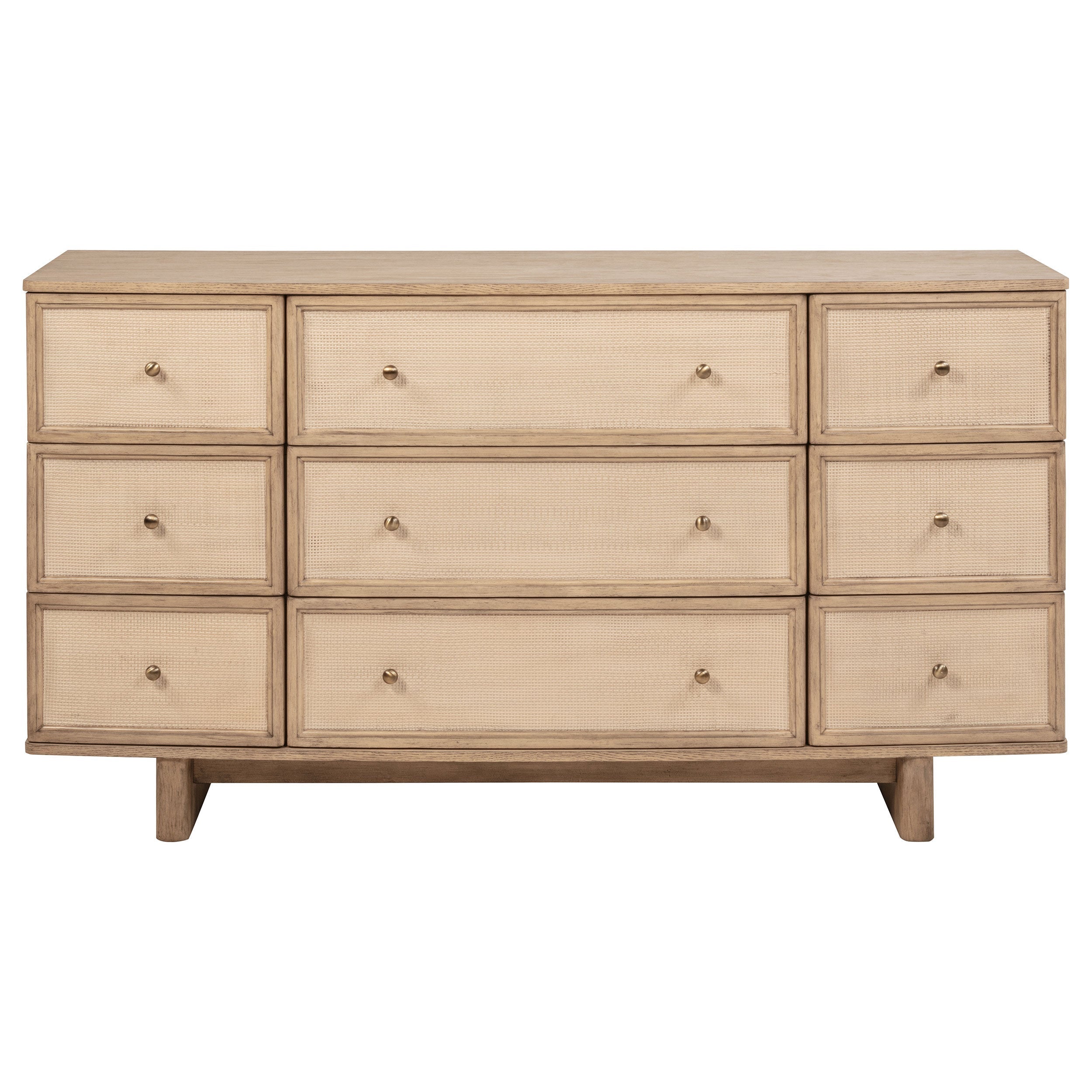 Kailani 9-drawer Dresser Cabinet Beige Oak