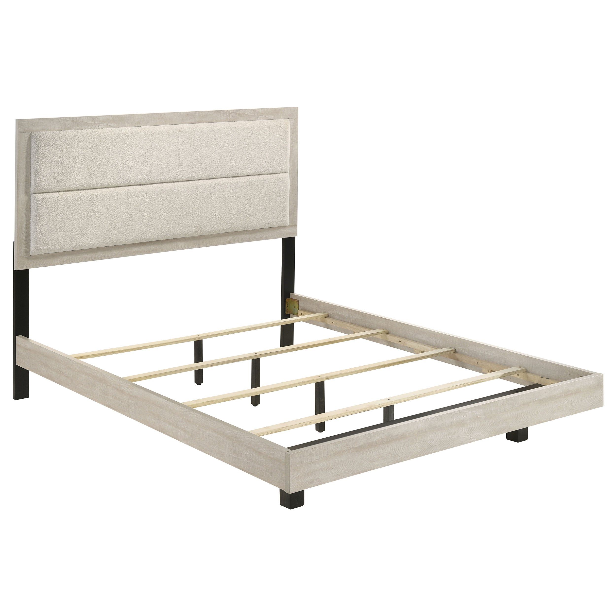 Trenton 54-inch Wood  Panel Bed Rustic Cream