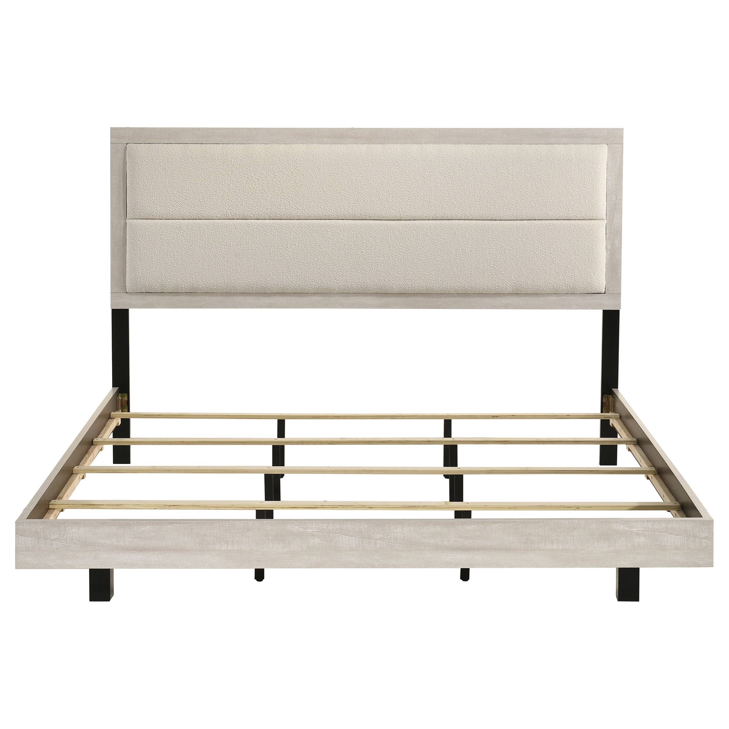 Trenton 54-inch Wood Panel Bed Rustic Cream