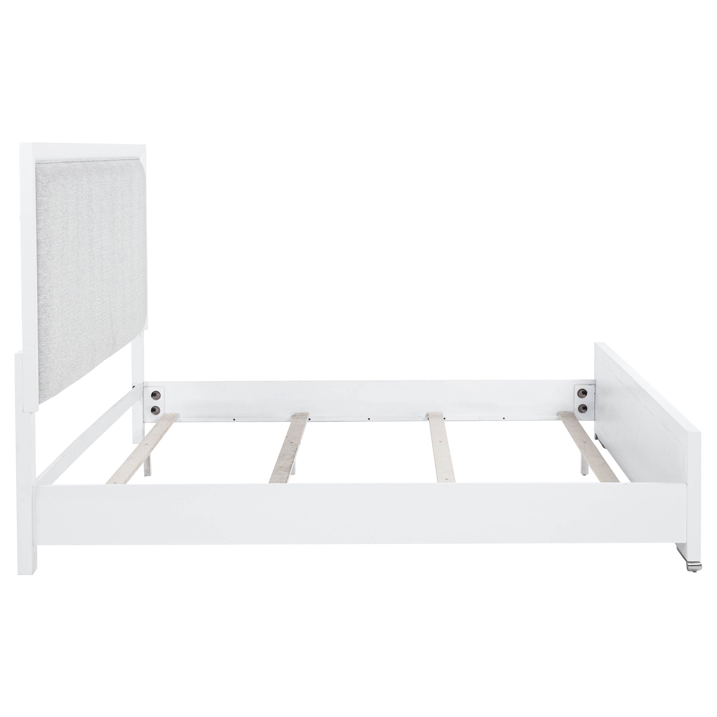 Gracemont 57-inch  Panel Bed Grey and White