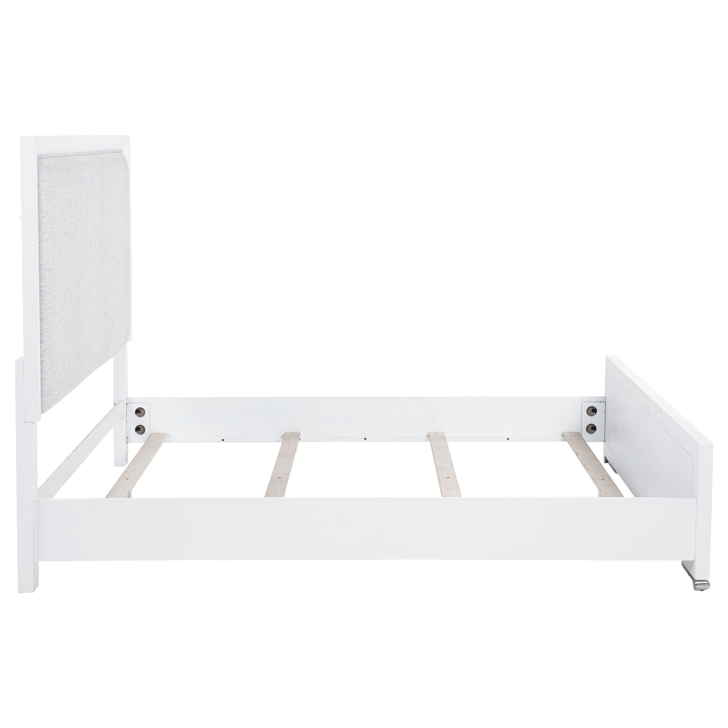 Gracemont 57-inch  Panel Bed Grey and White