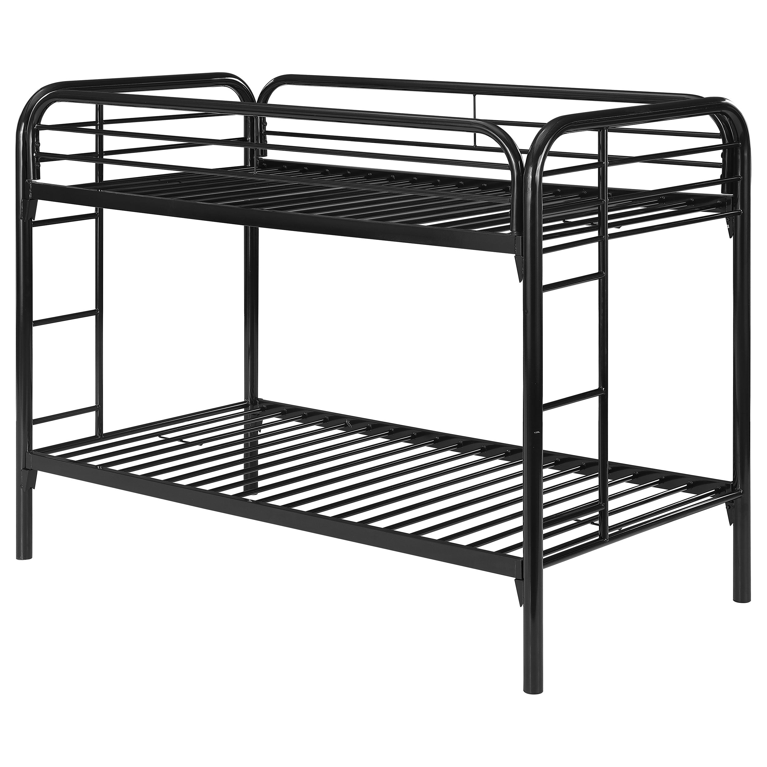 Morgan Twin Over Twin Bunk Bed Black