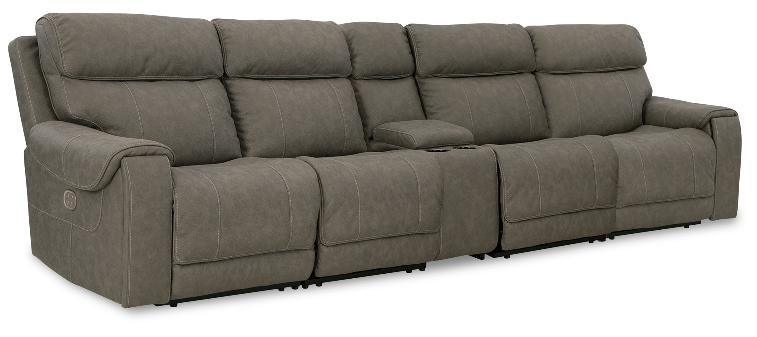 Starbot 3-Piece Power Reclining Sectional Loveseat with Console