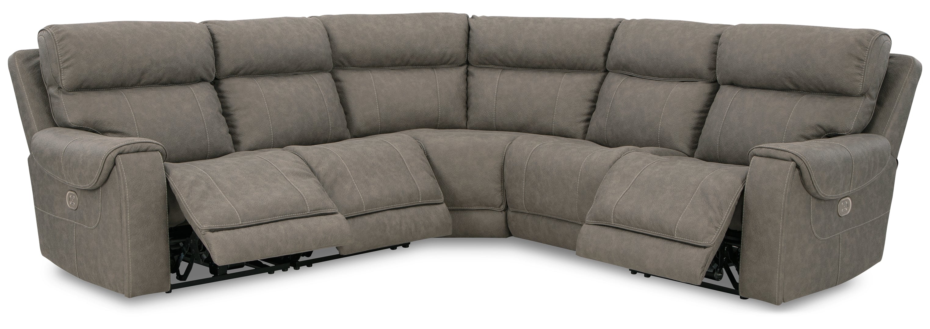 Starbot 3-Piece Power Reclining Sectional Loveseat with Console