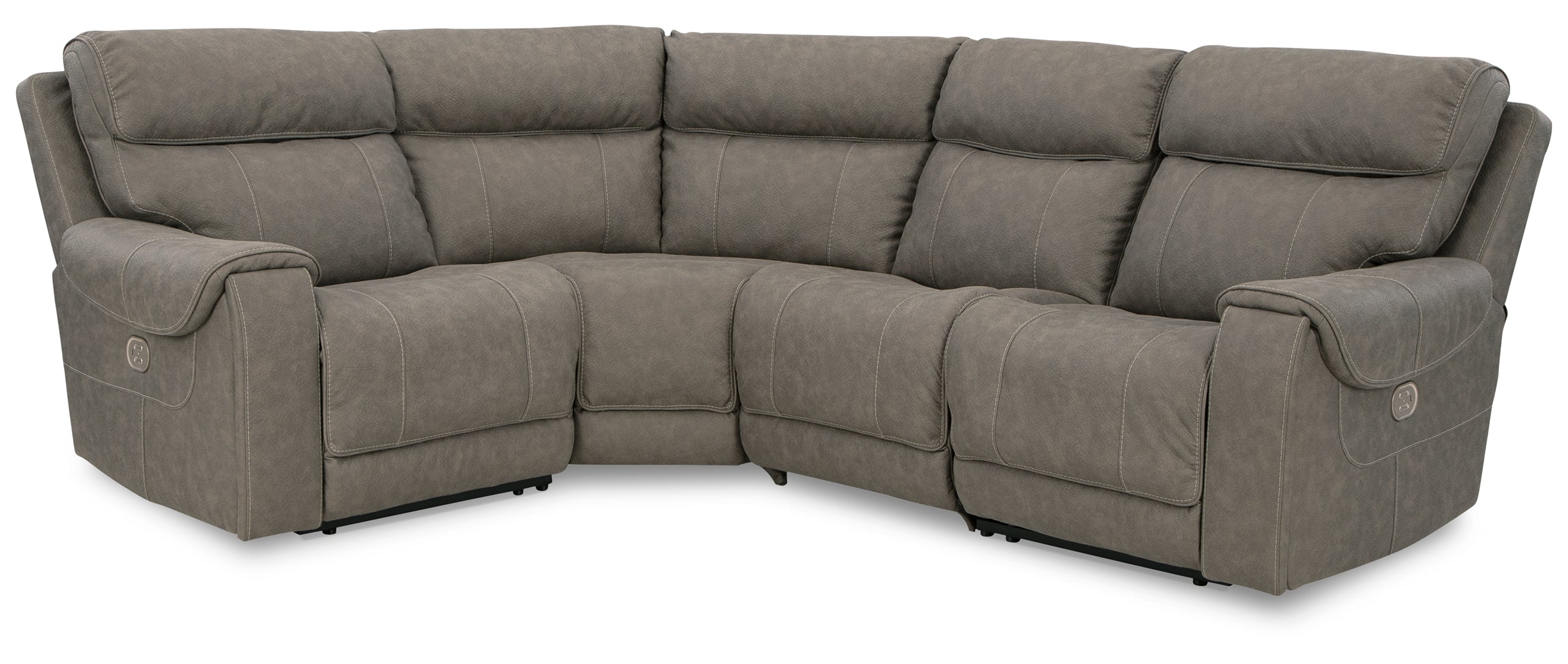 Starbot 3-Piece Power Reclining Sectional Loveseat with Console