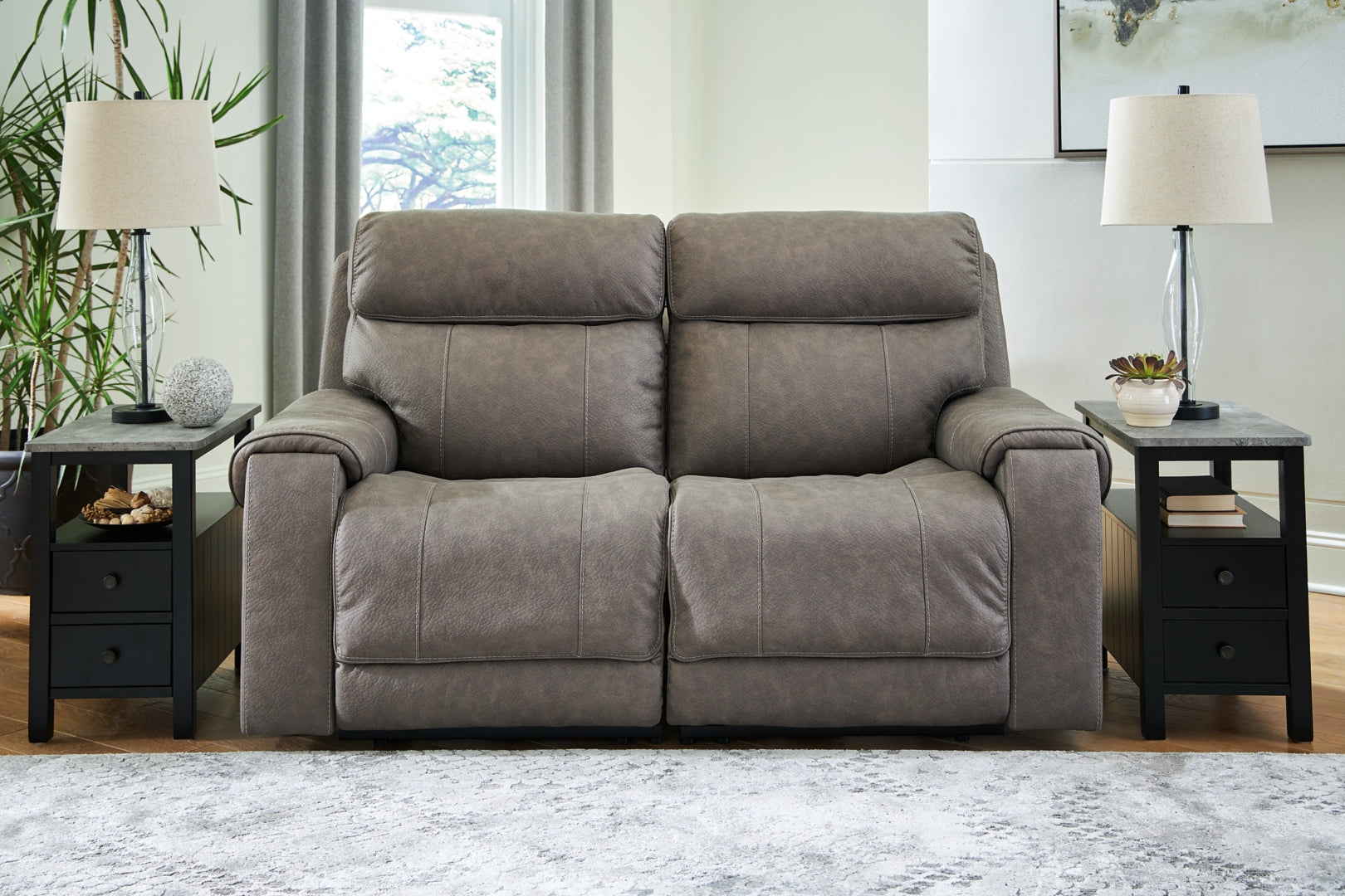 Starbot 3-Piece Power Reclining Sectional Loveseat with Console