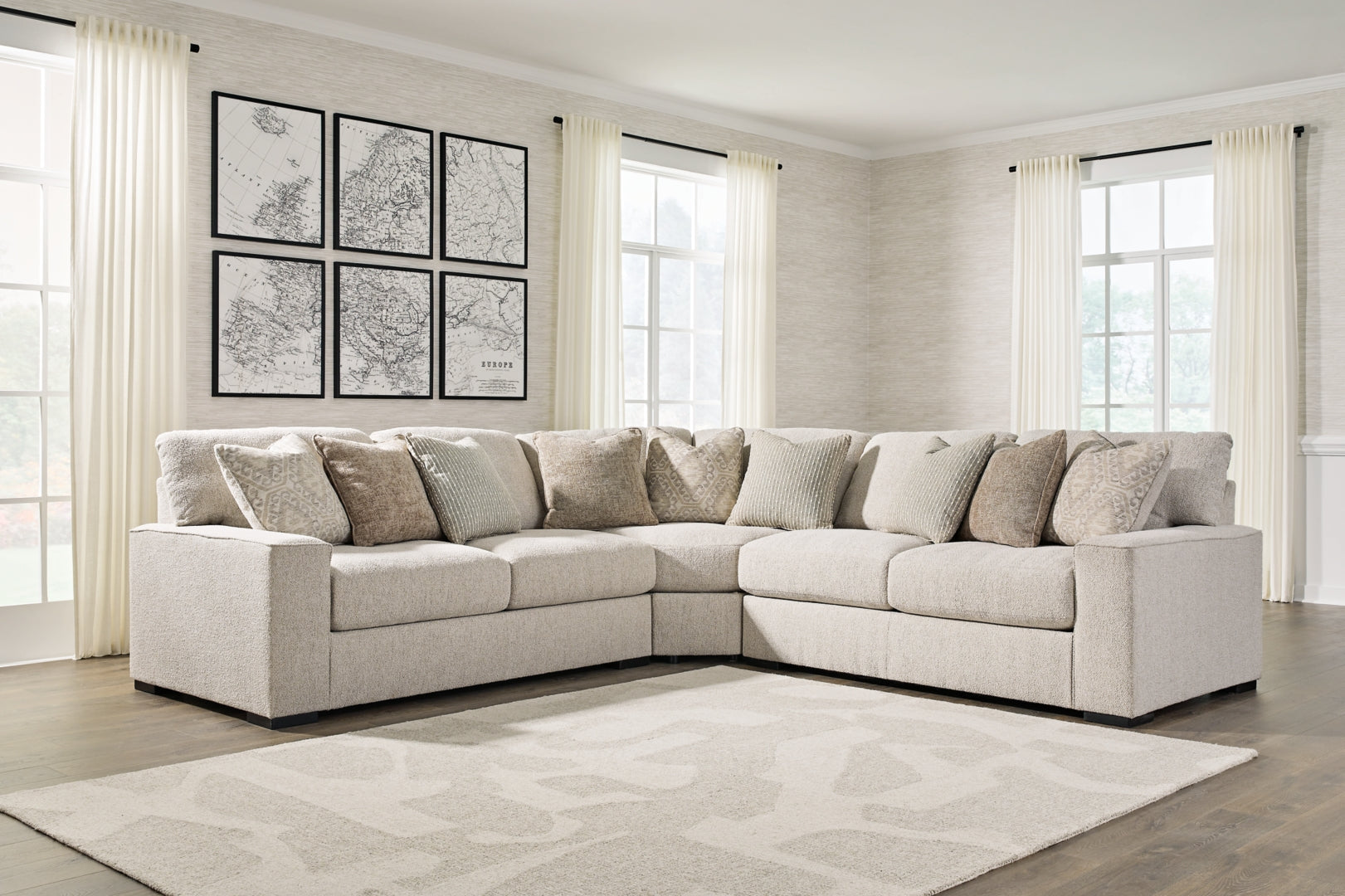 Ballyton 5-Piece Sectional with Ottoman