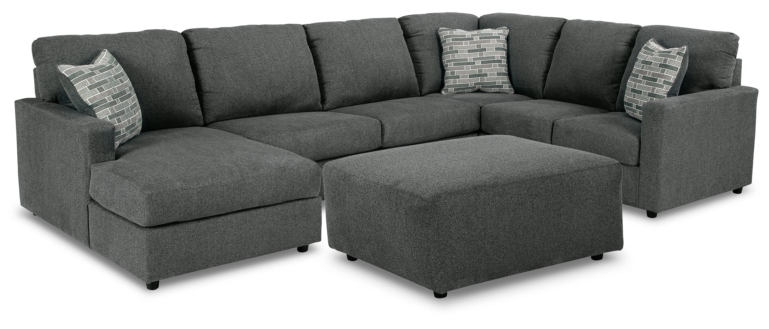 Edenfield 3-Piece Sectional with Ottoman