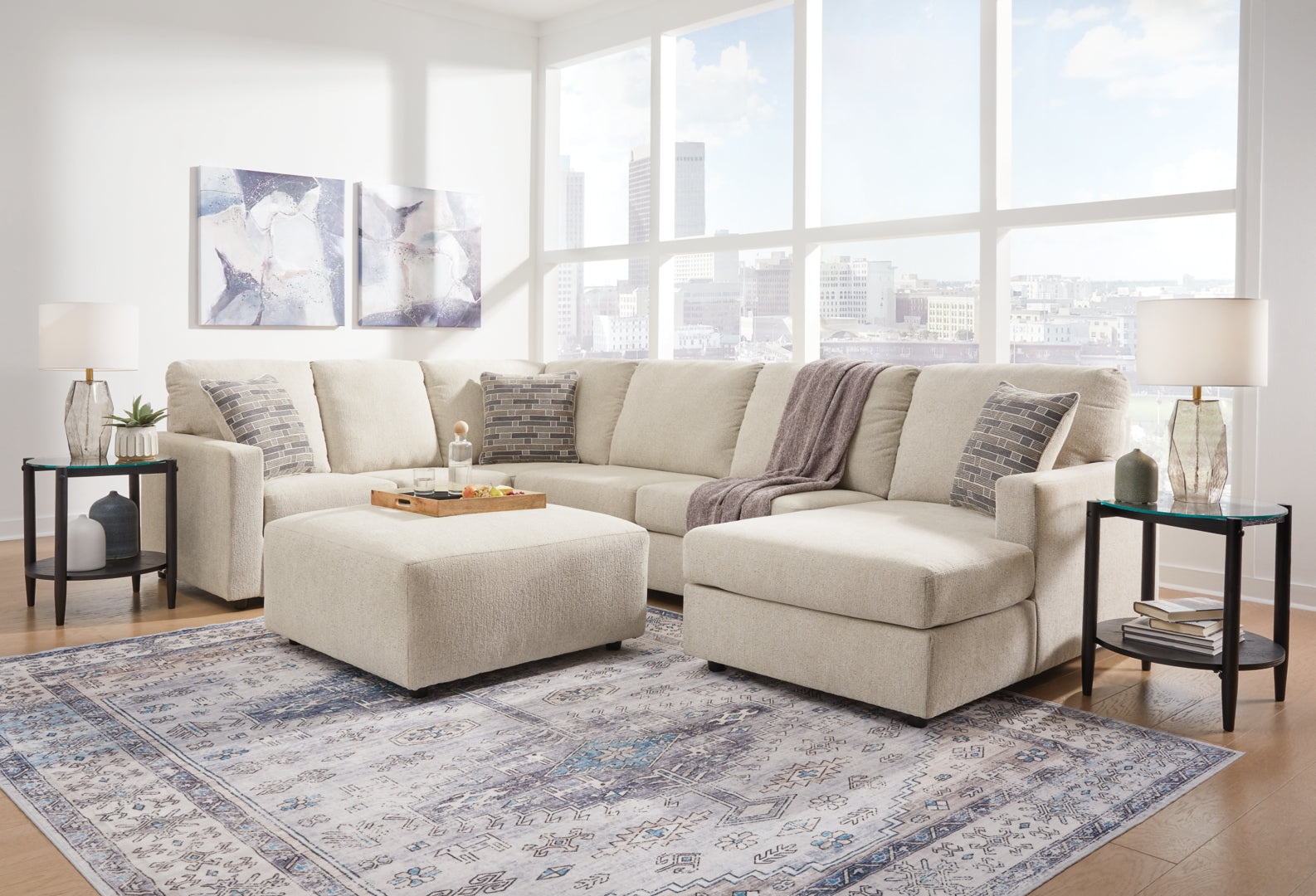 Edenfield 3-Piece Sectional with Chaise