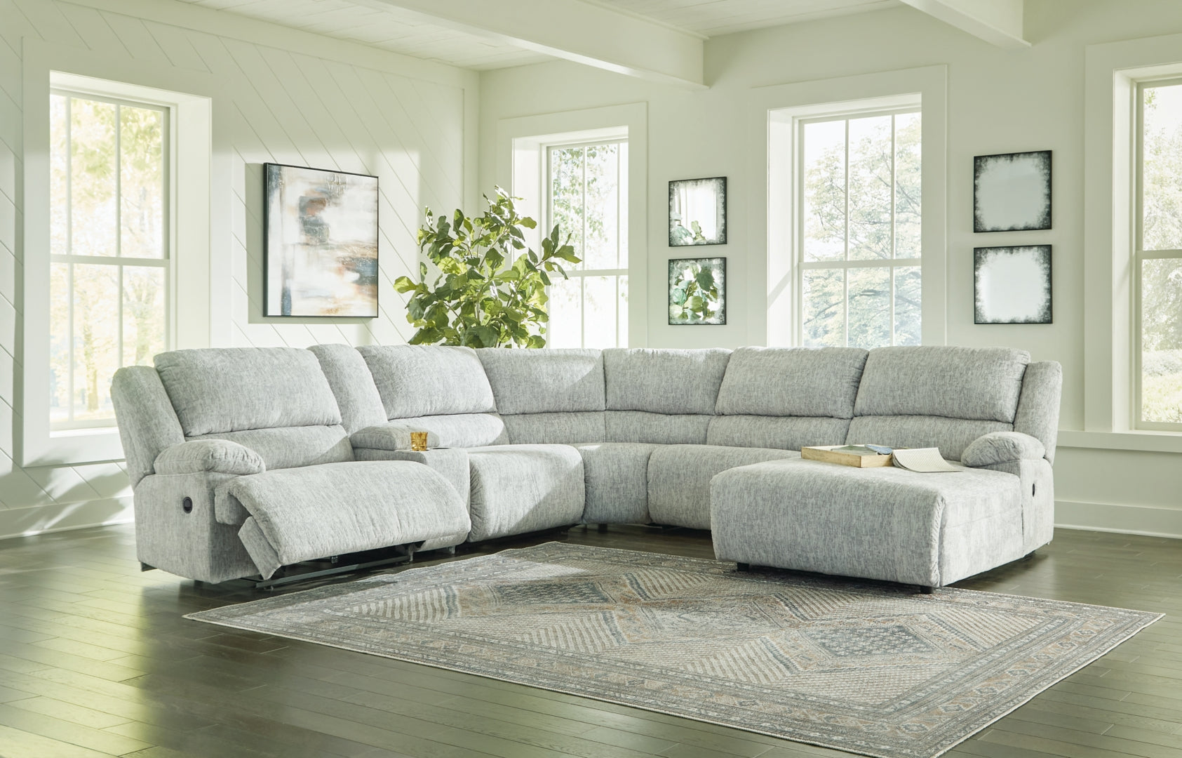 McClelland 5-Piece Reclining Sectional with Chaise