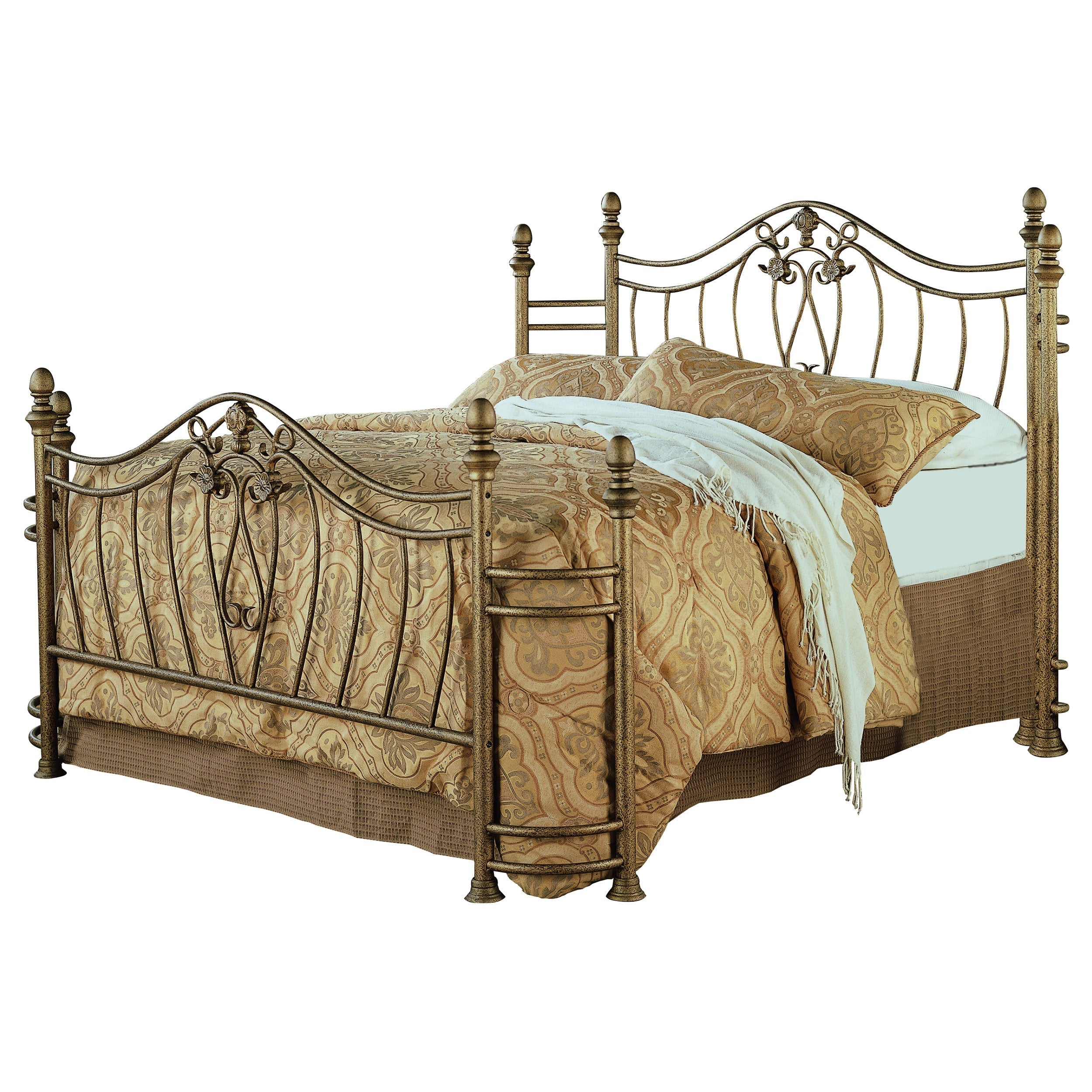 Sydney  Bed Antique Brushed Gold