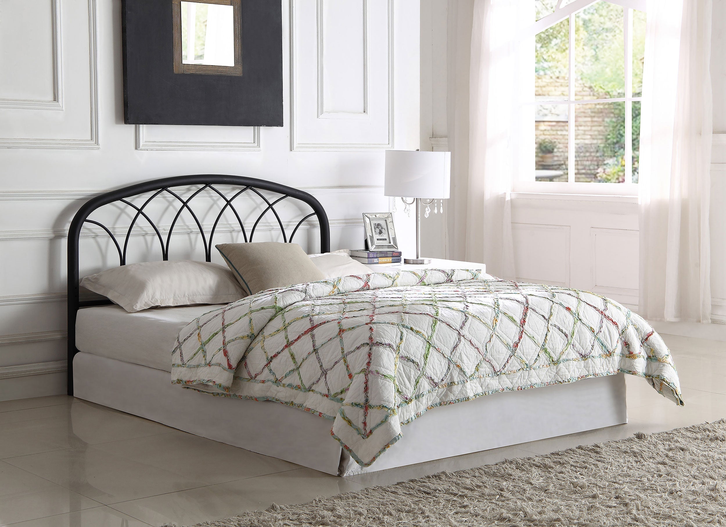 Anderson  / Full Arched Headboard Black